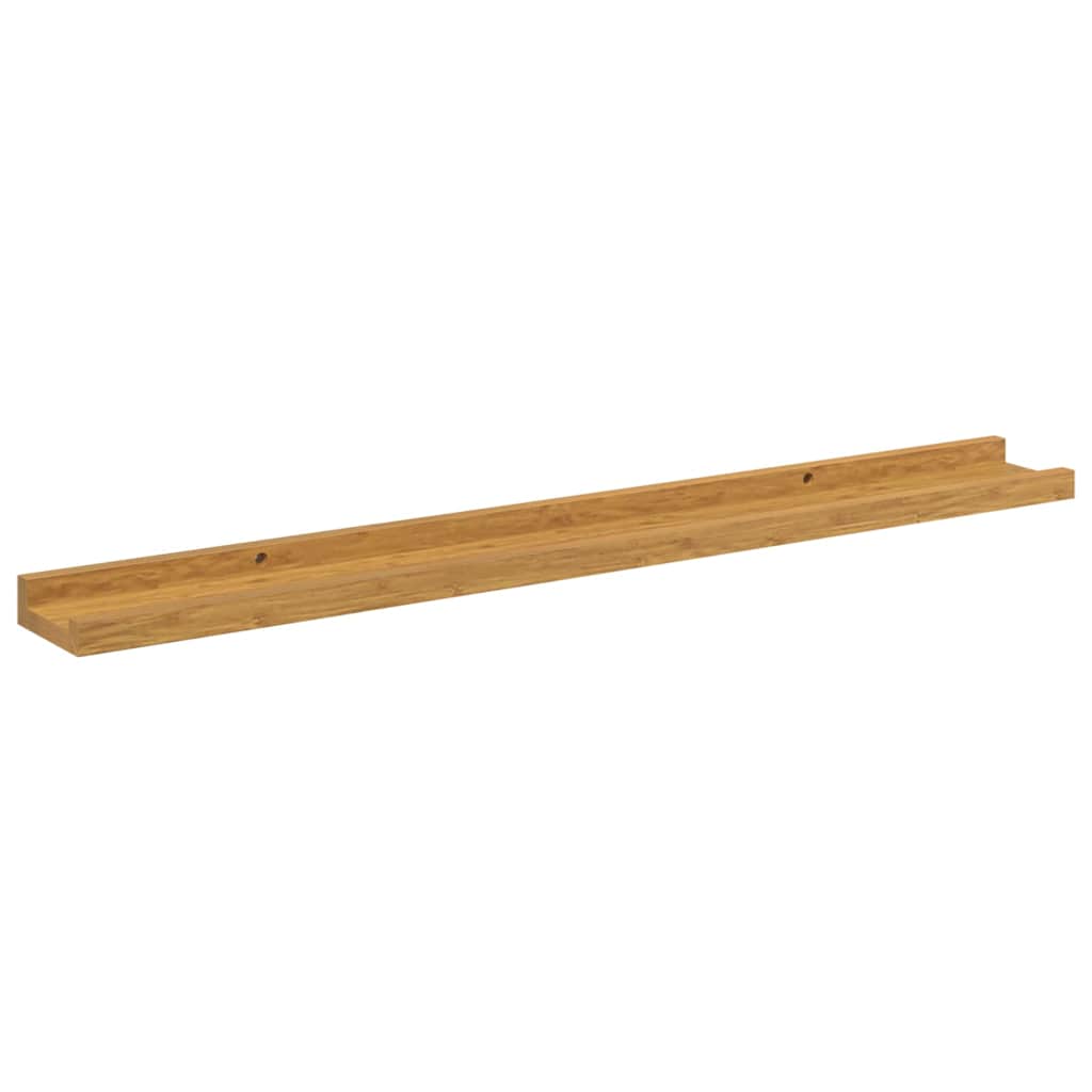 Polica na zidu Zidne 2 pcs Bež 80 x 9 x 3 cm Konstruirano drvo