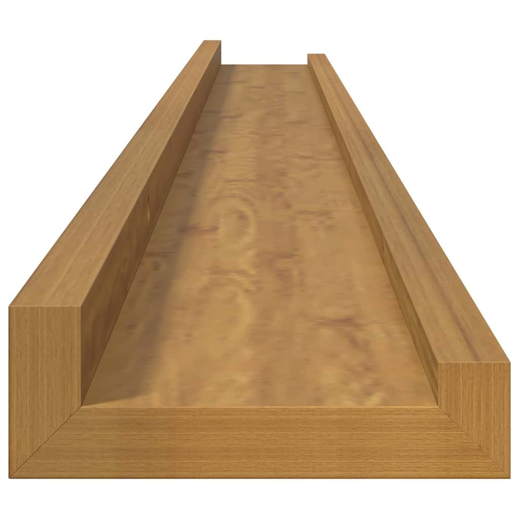 Polica na zidu Zidne 2 pcs Bež 100 x 9 x 3 cm Konstruirano drvo