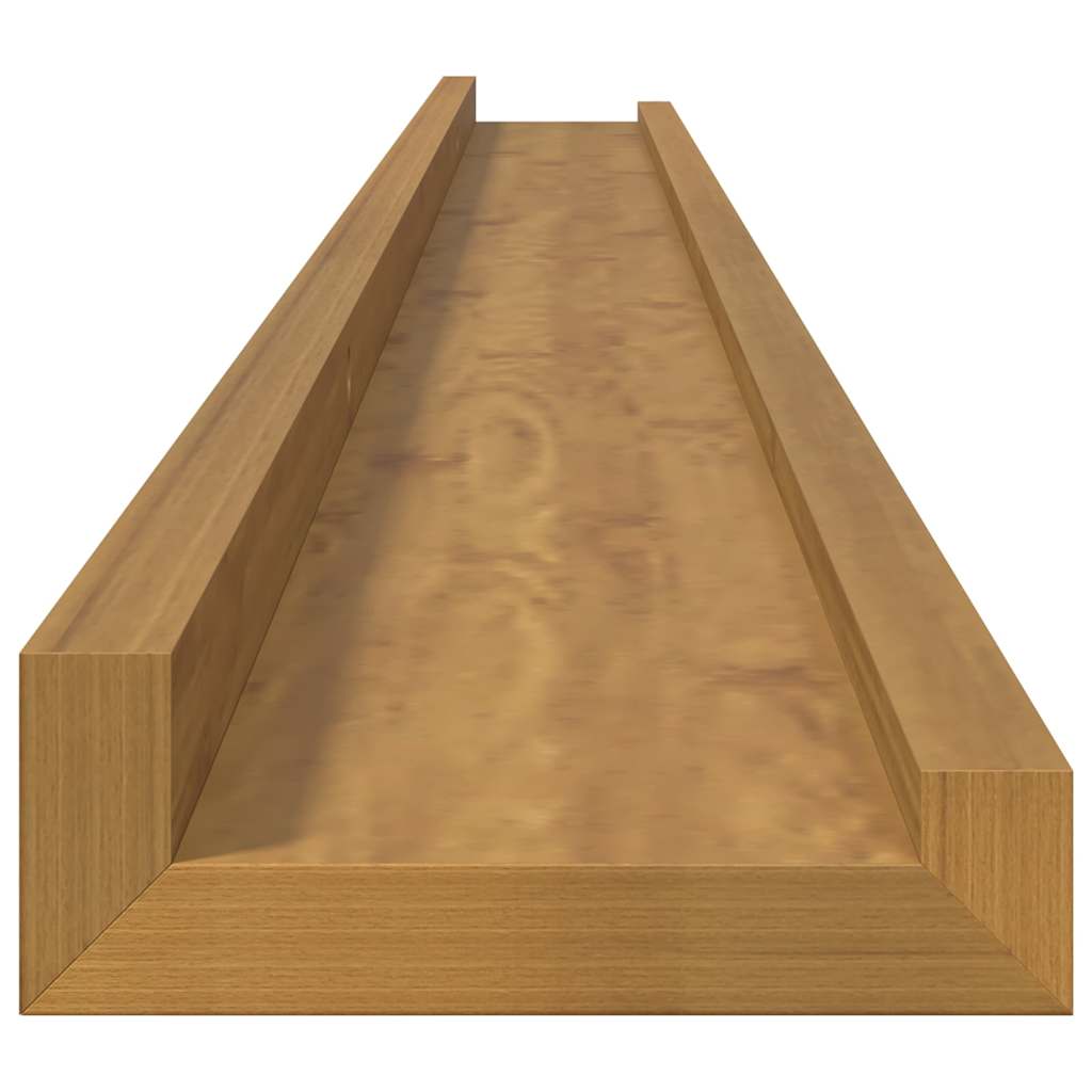 Polica na zidu Zidne 4 pcs Bež 115 x 9 x 3 cm Konstruirano drvo