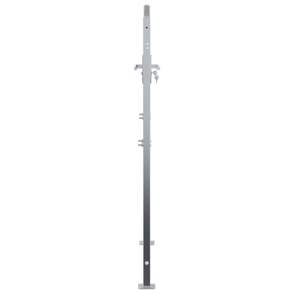 Vrtna vrata 85 x 120 cm Nehrđajući čelik Može se zaključati