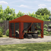 Gazebo 3 x 3 m Terakota Poliester i čelik 190 gsm