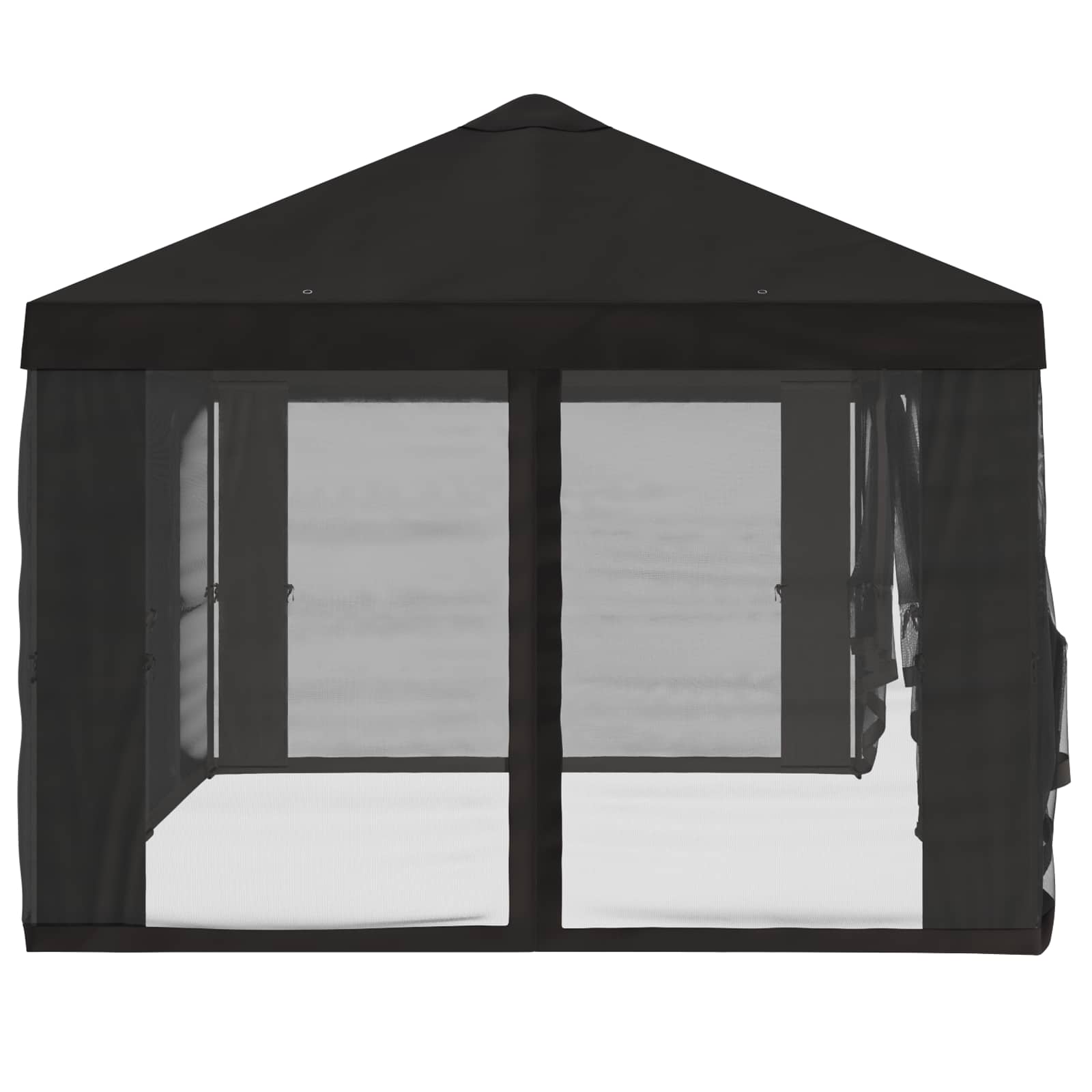 Pokrov za gazebo s bočnim zidovima 6 x 3 m Antracit Poliester