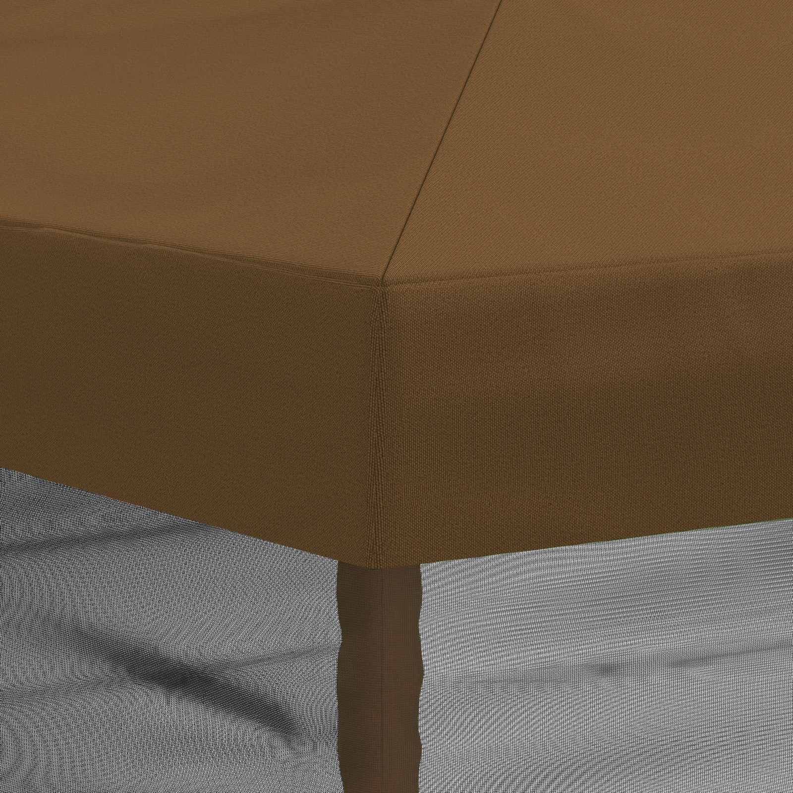 Pokrov za gazebo s bočnim zidovima 6 x 3 m Sivosmeđa Poliester