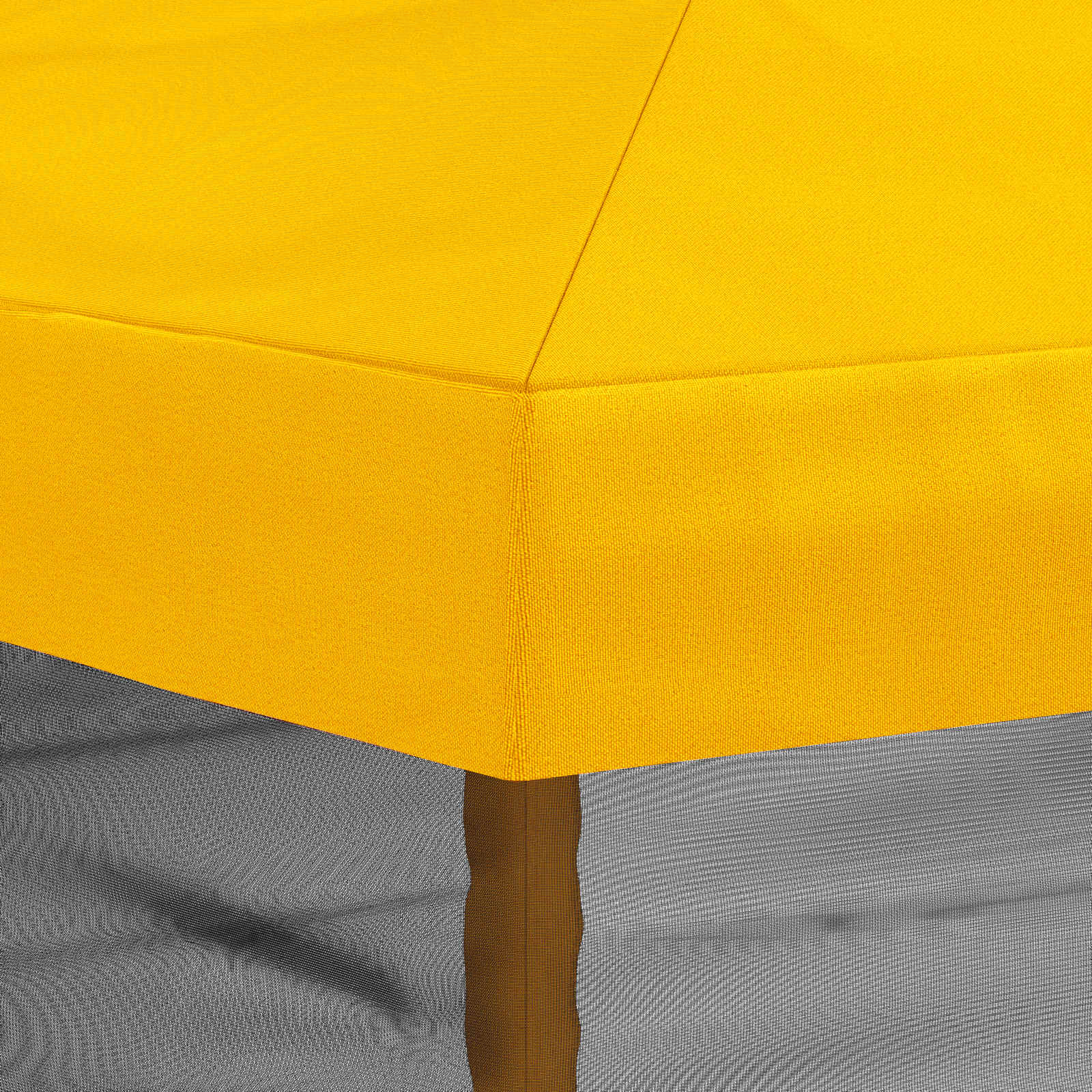 Pokrov za gazebo s bočnim zidovima 6 x 3 m Žuta Poliester 190