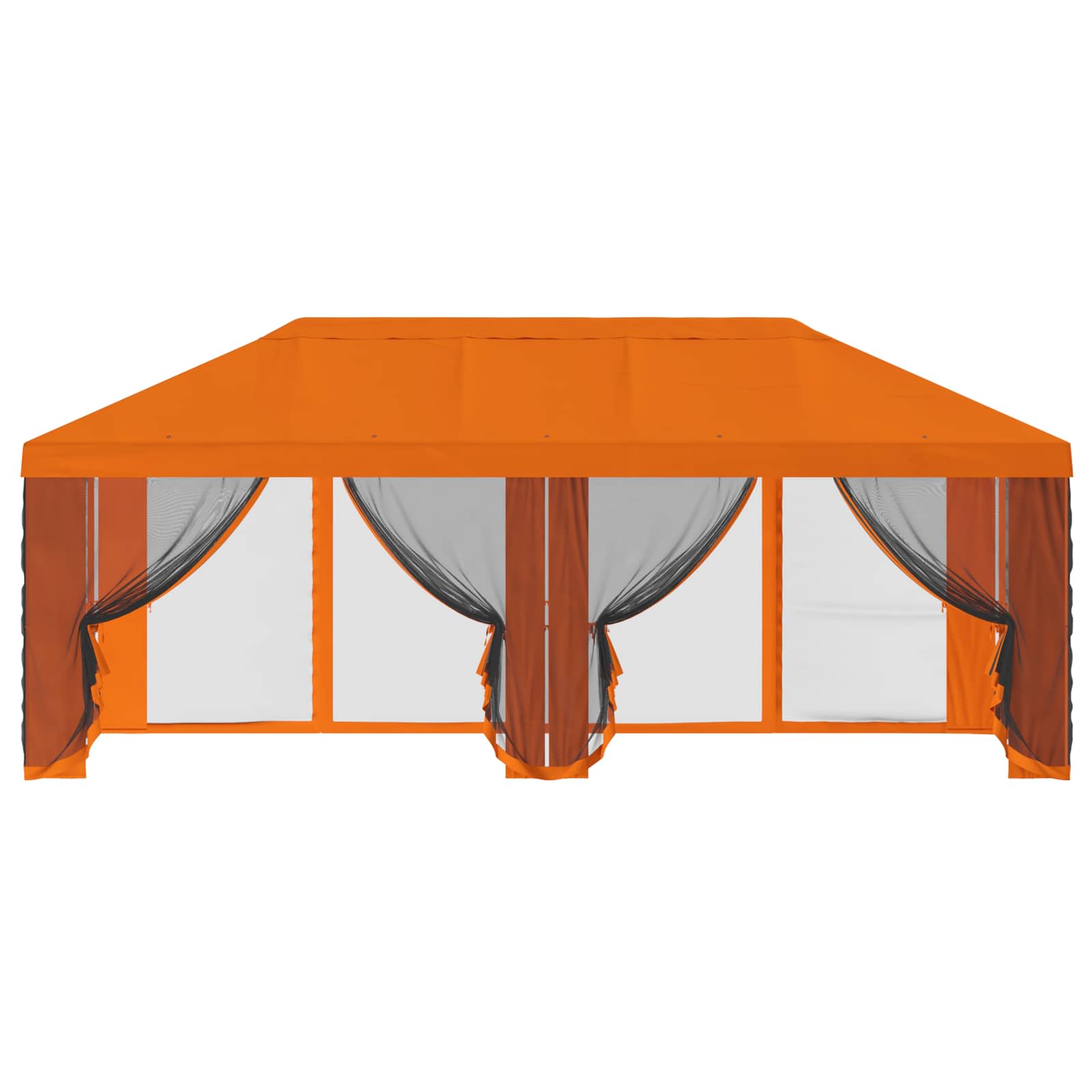 Pokrov za gazebo s bočnim zidovima 6 x 3 m Narančasta Poliester