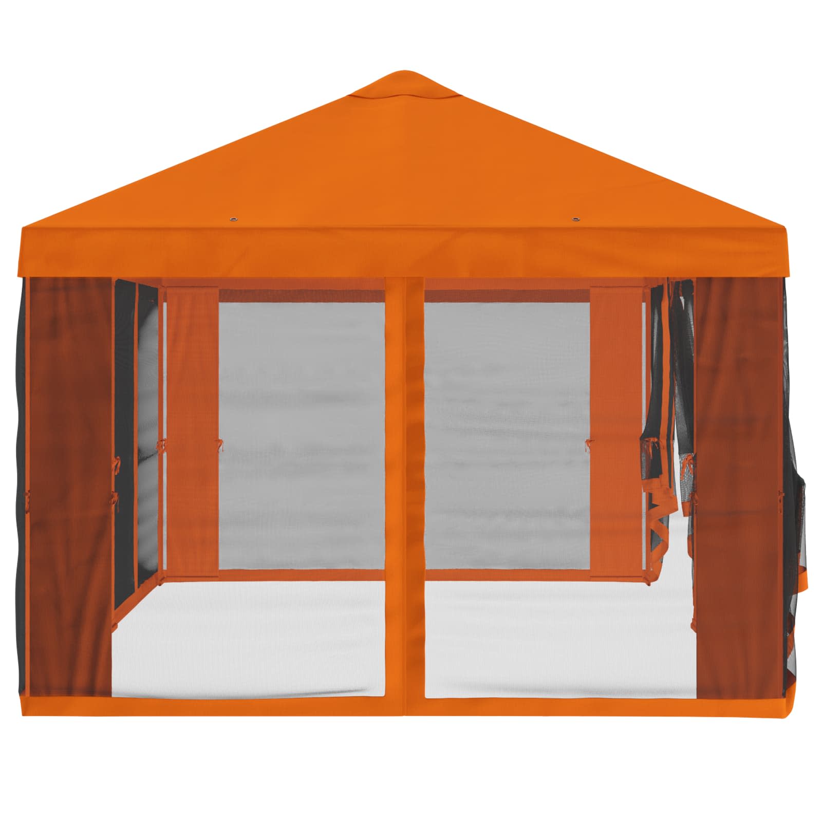 Pokrov za gazebo s bočnim zidovima 6 x 3 m Narančasta Poliester