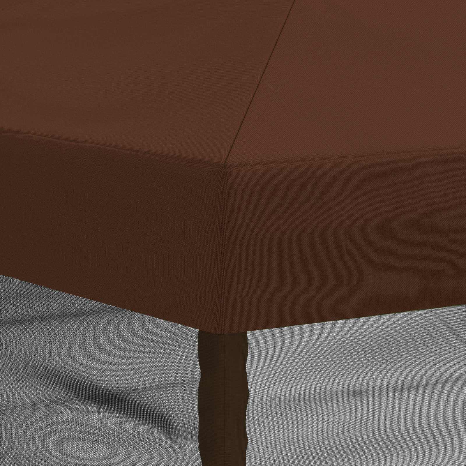 Pokrov za gazebo s bočnim zidovima 6 x 3 m Smeđa Poliester 190