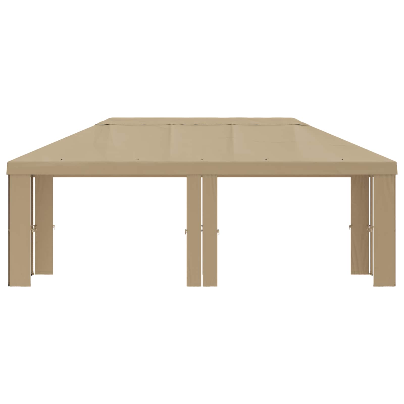 Gazebo Pokrivač 6 x 3 m Bež Poliester 190 gsm