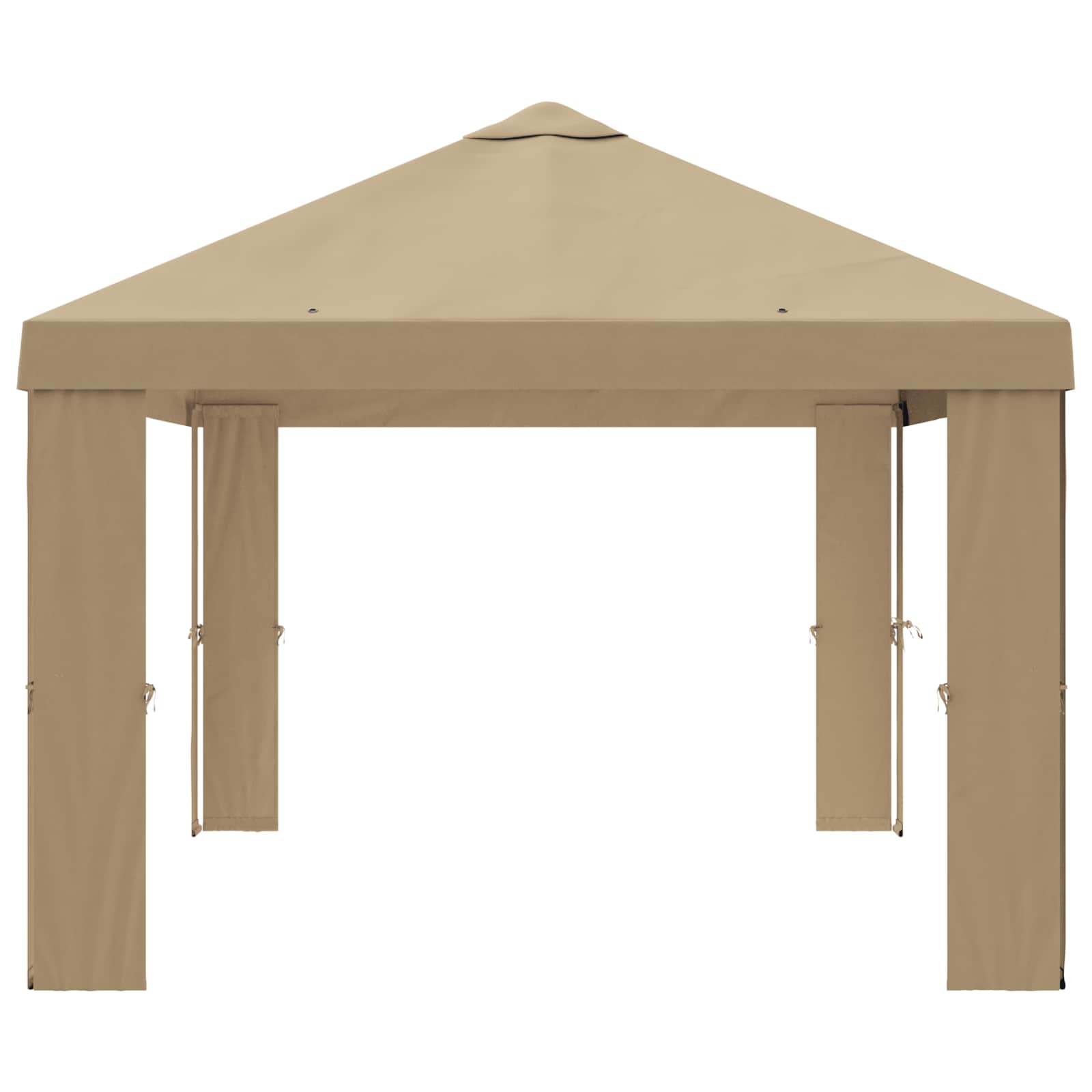 Gazebo Pokrivač 6 x 3 m Bež Poliester 190 gsm