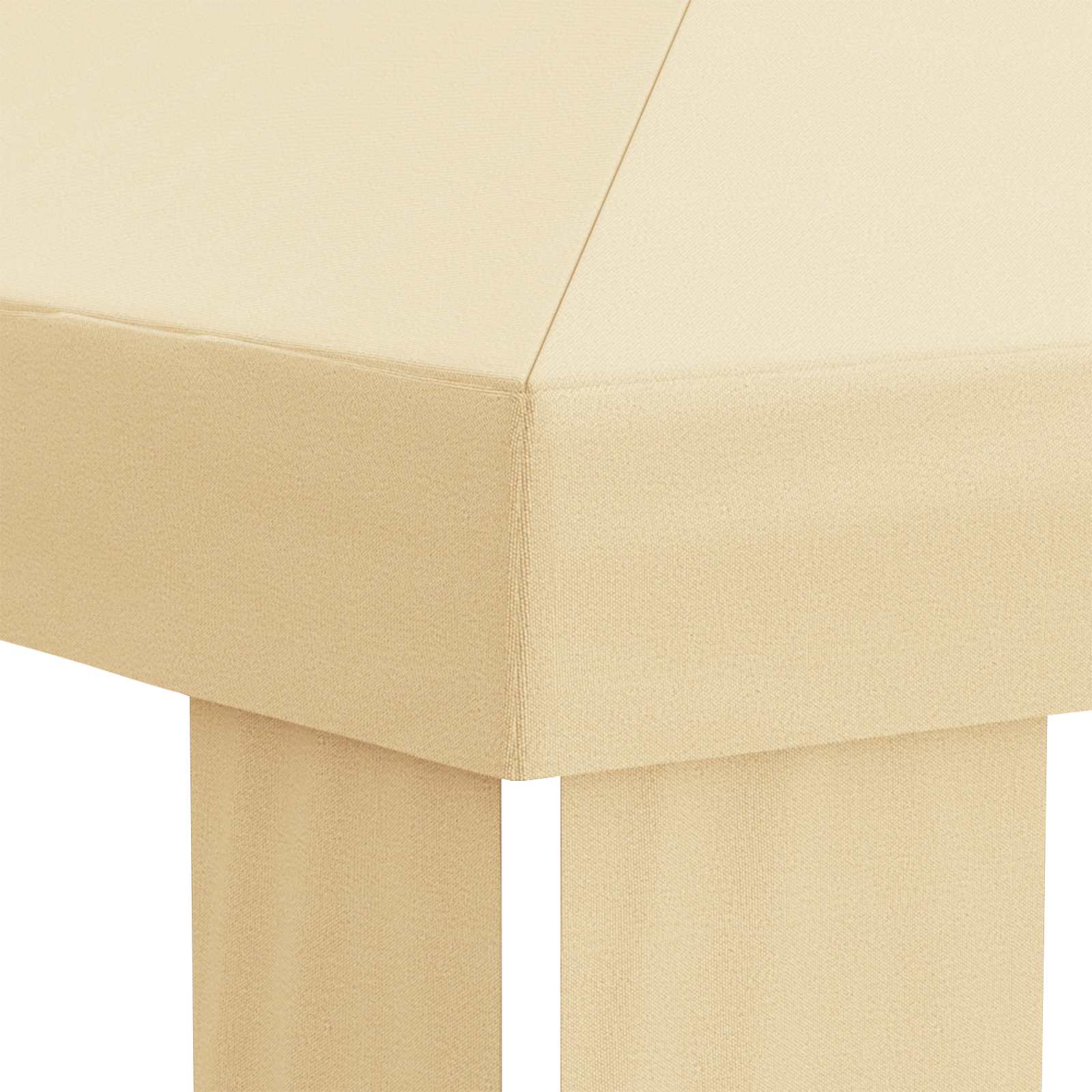 Gazebo Pokrivač 6 x 3 m Krem Poliester 190 gsm