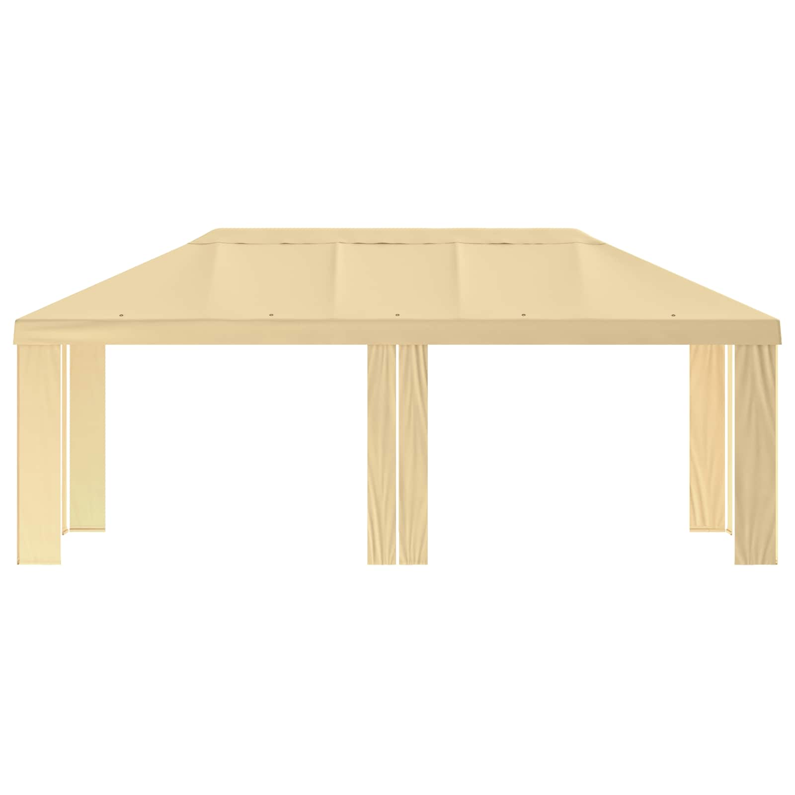 Gazebo Pokrivač 6 x 3 m Krem Poliester 190 gsm