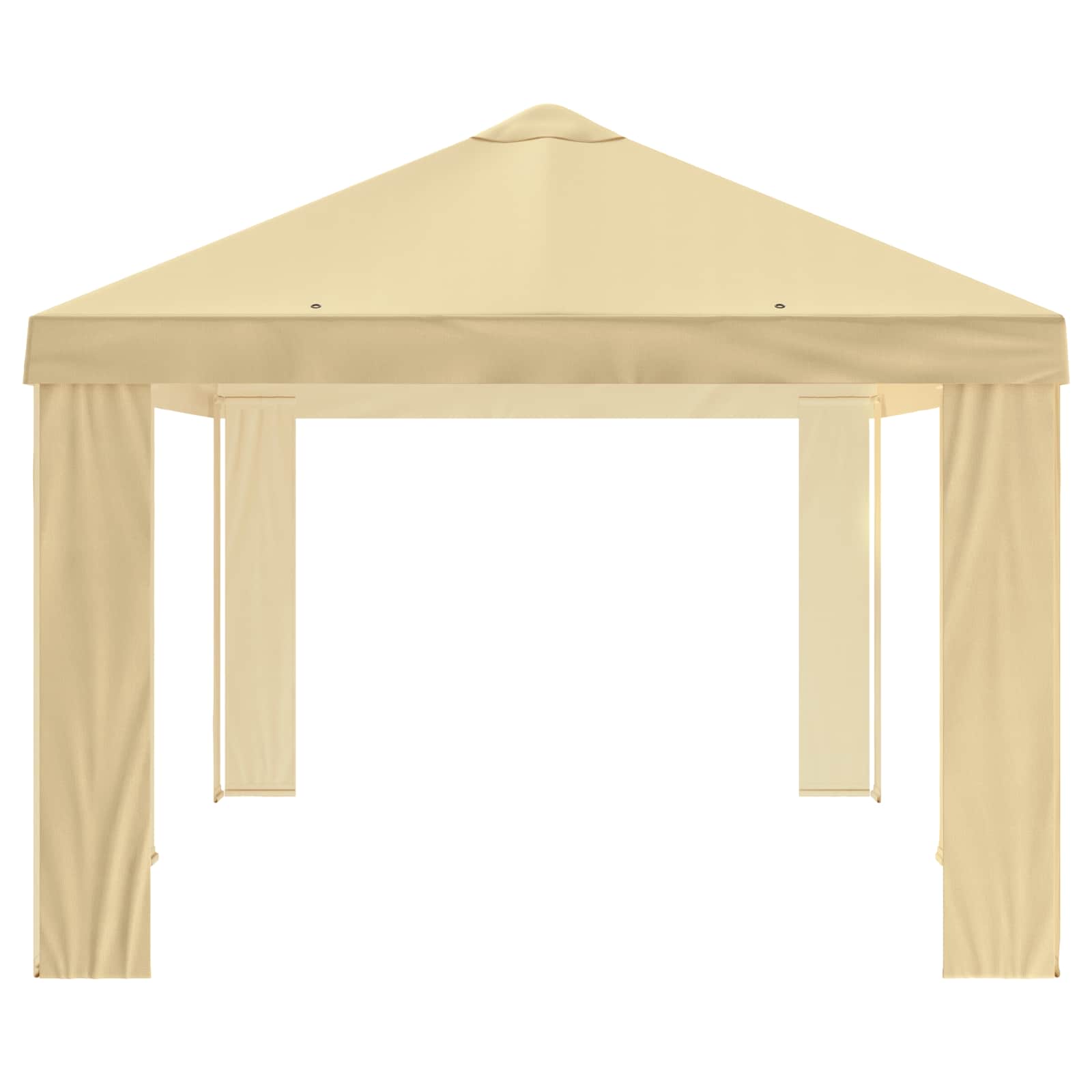 Gazebo Pokrivač 6 x 3 m Krem Poliester 190 gsm