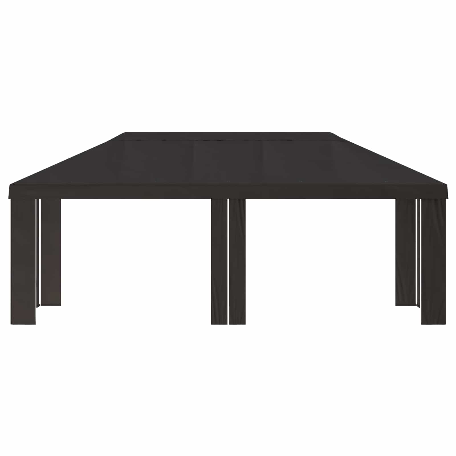 Gazebo Pokrivač 6 x 3 m Antracit Poliester 190 gsm