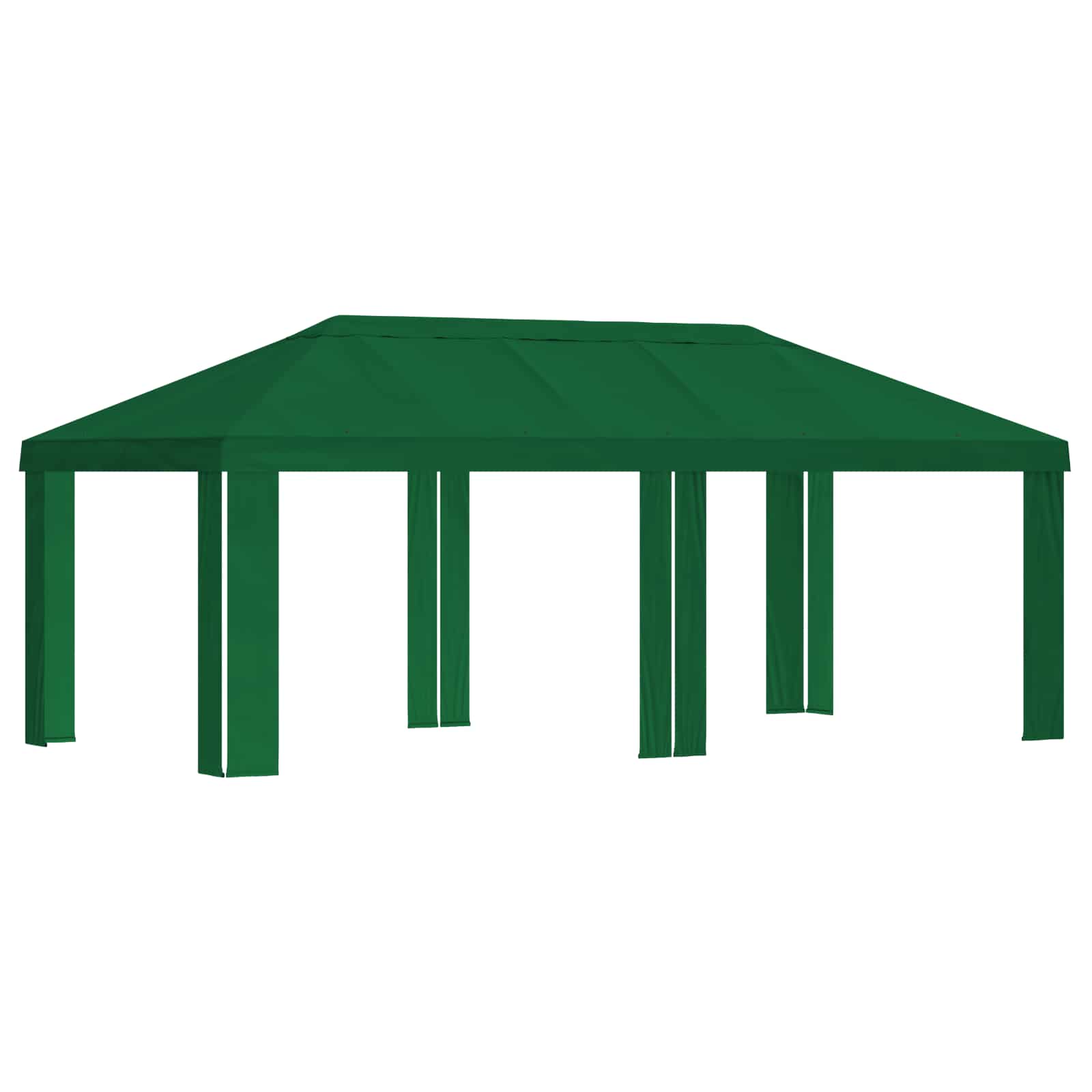 Gazebo Pokrivač 6 x 3 m Zelena Poliester 190 gsm