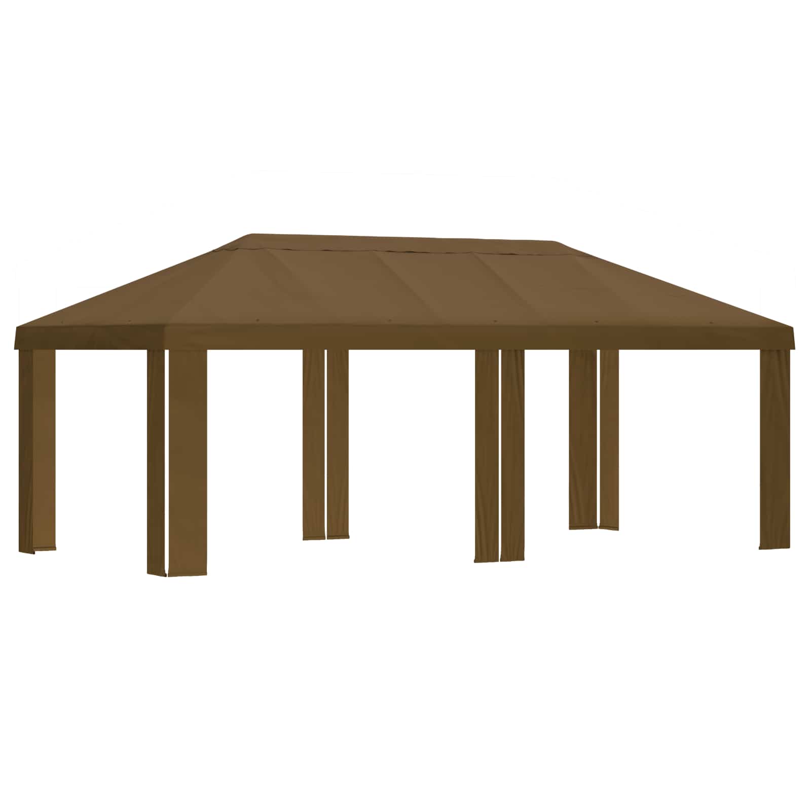 Gazebo Pokrivač 6 x 3 m Sivosmeđa Poliester 190 gsm