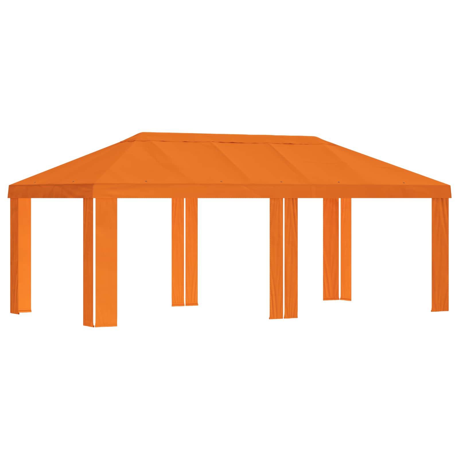 Gazebo Pokrivač 6 x 3 m Narančasta Poliester 190 gsm