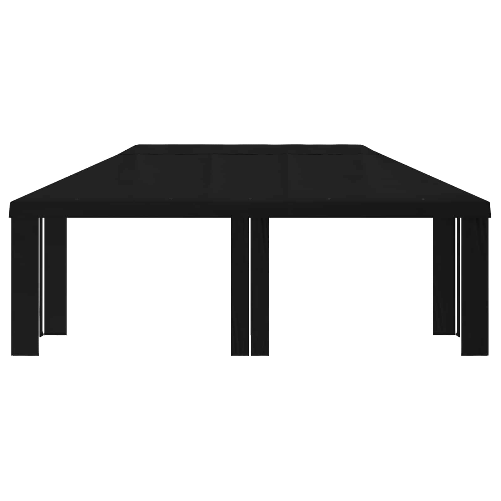 Gazebo Pokrivač 6 x 3 m Crna Poliester 190 gsm