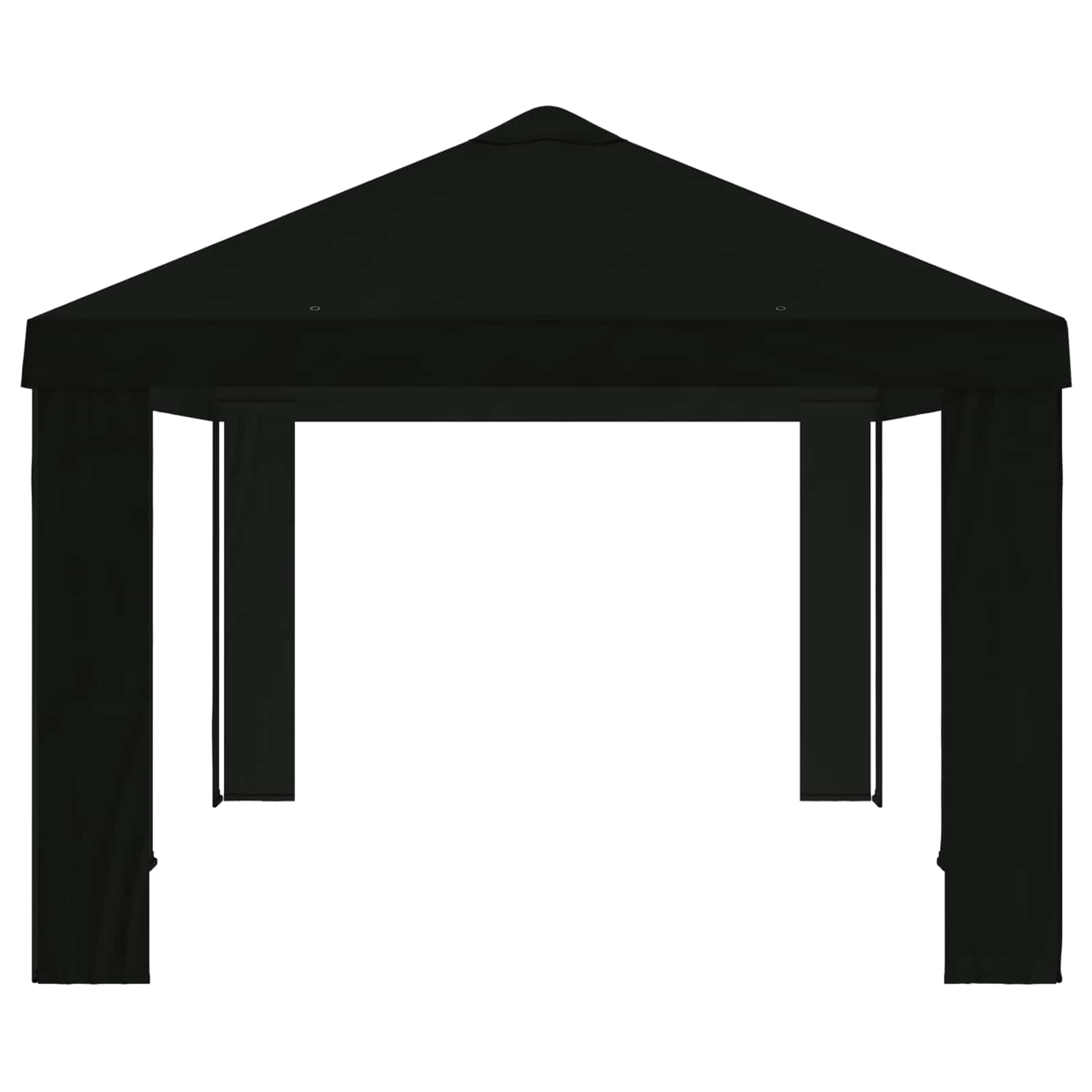 Gazebo Pokrivač 6 x 3 m Crna Poliester 190 gsm