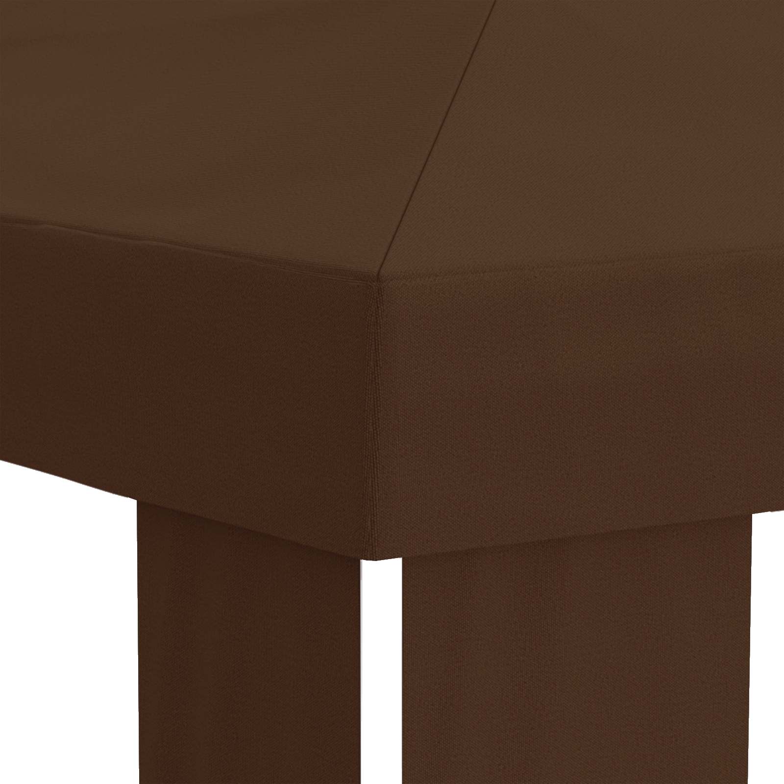Gazebo Pokrivač 6 x 3 m Smeđa Poliester 190 gsm