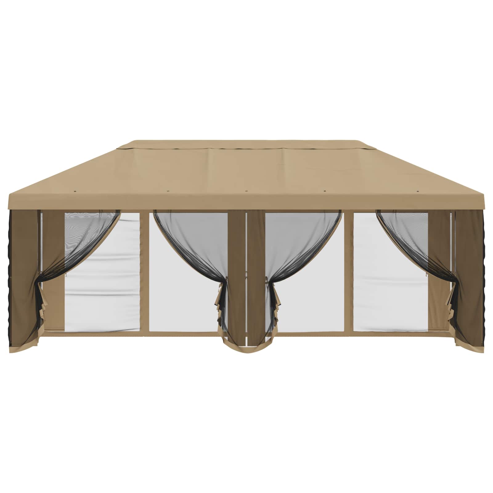 Pokrov za gazebo s bočnim zidovima Bež 600,5 x 300,5 cm