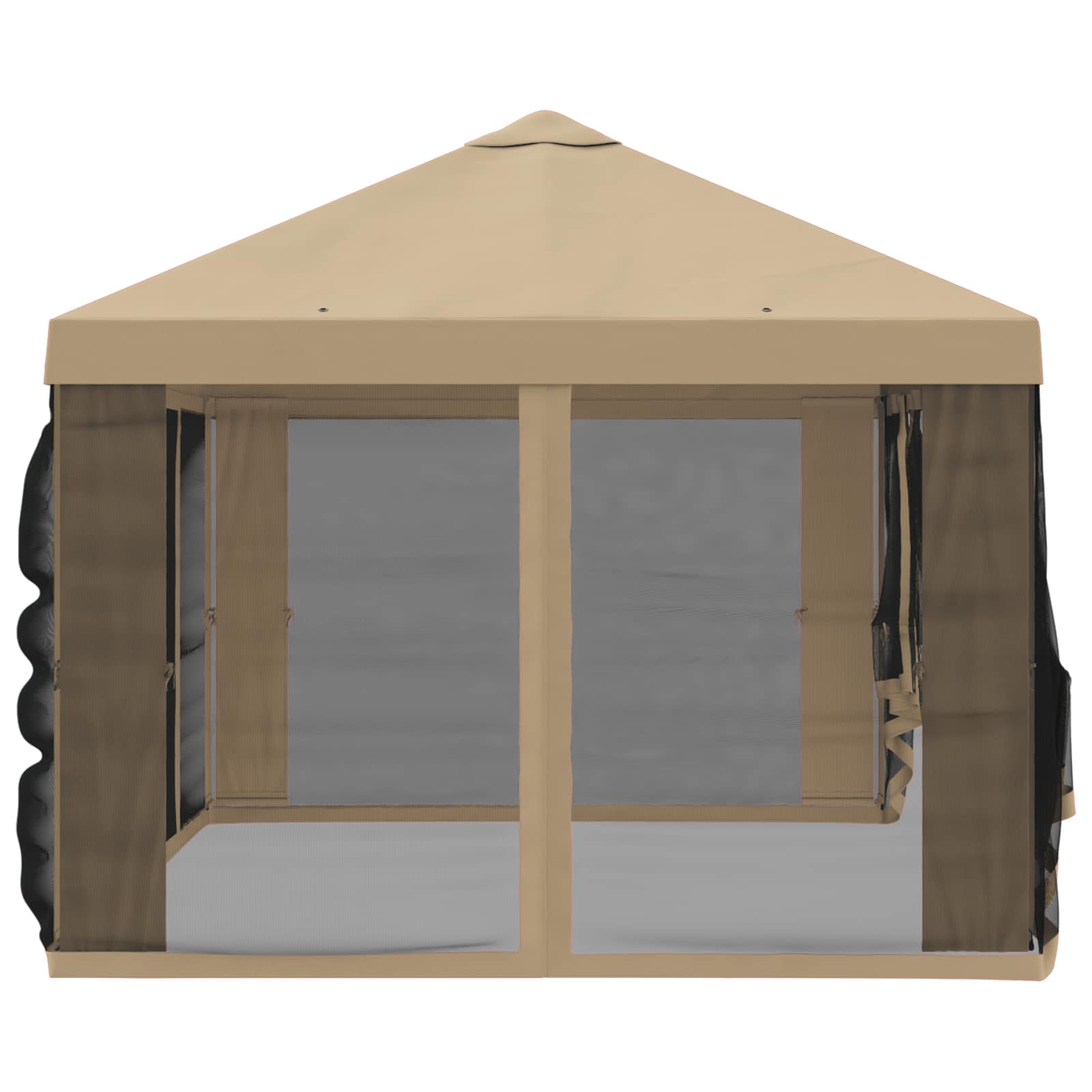 Pokrov za gazebo s bočnim zidovima Bež 600,5 x 300,5 cm