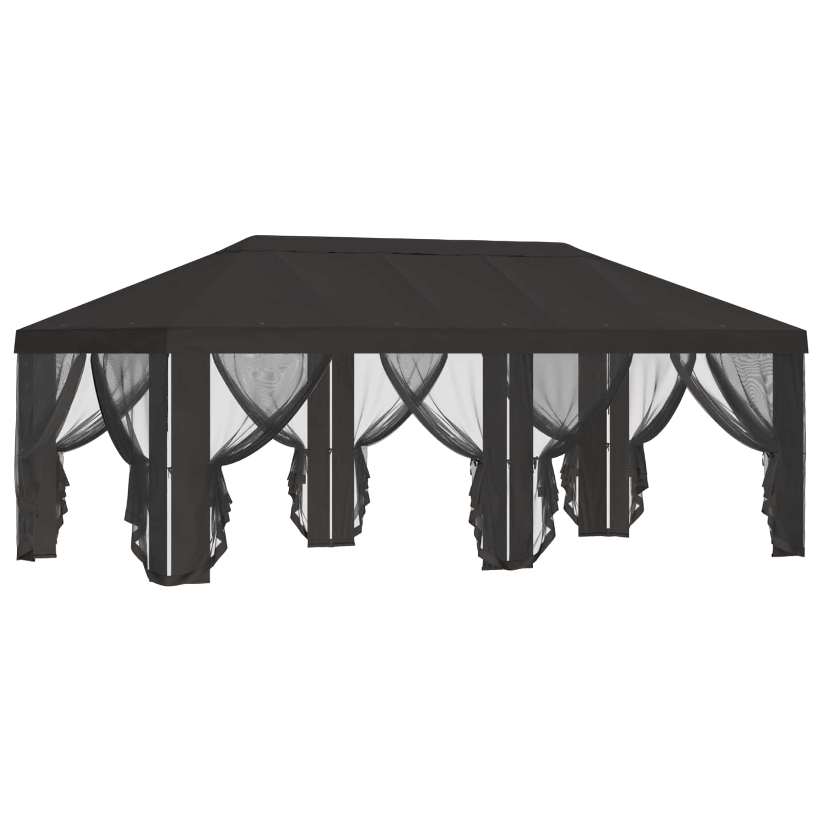 Pokrov za gazebo s bočnim zidovima Antracit 600,5 x 300,5 cm