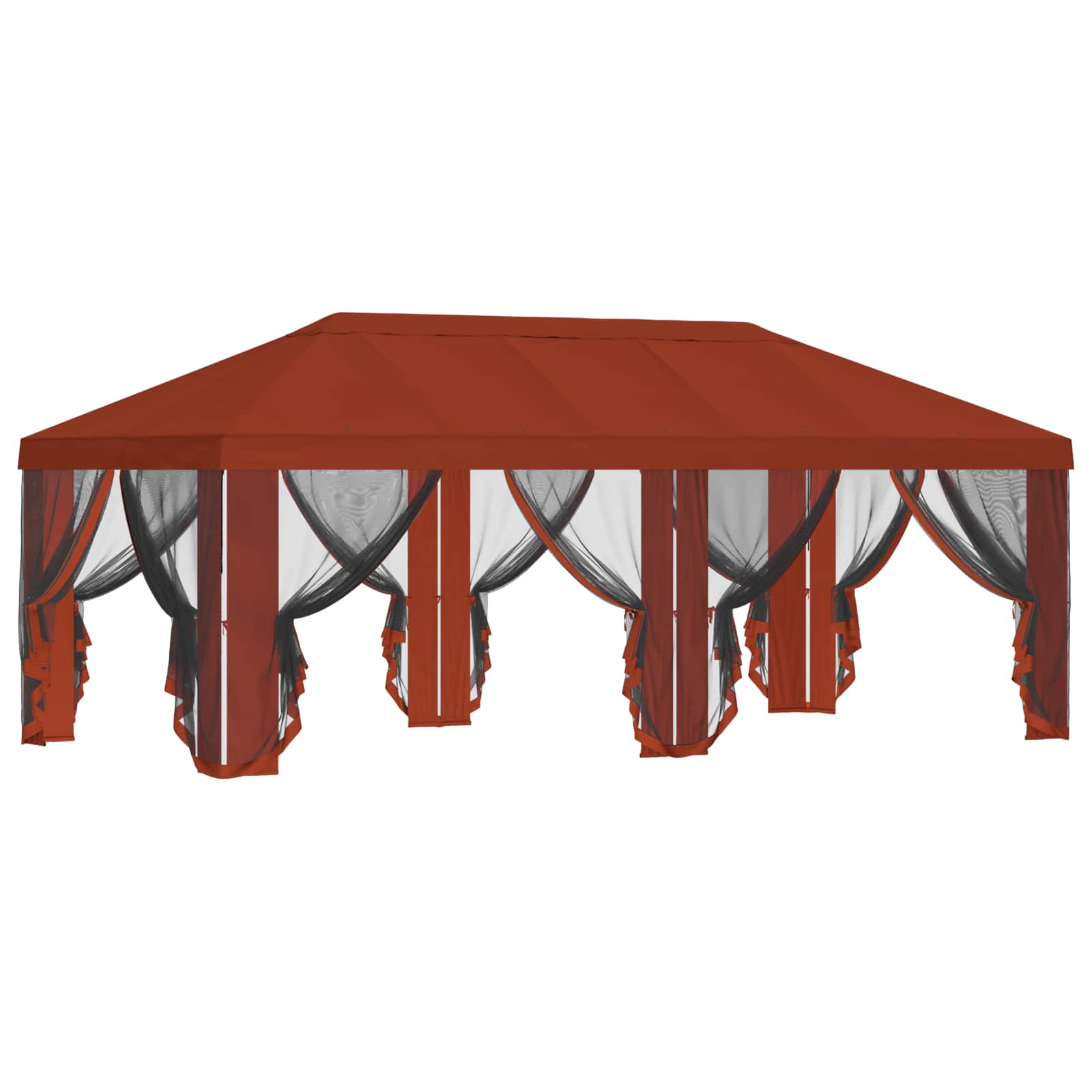 Pokrov za gazebo s bočnim zidovima Terakota 600,5 x 300,5 cm