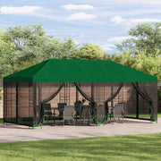 Pokrov za gazebo s bočnim zidovima Zelena 600,5 x 300,5 cm