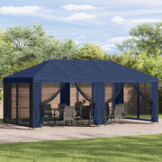 Pokrov za gazebo s bočnim zidovima Plava 600,5 x 300,5 cm