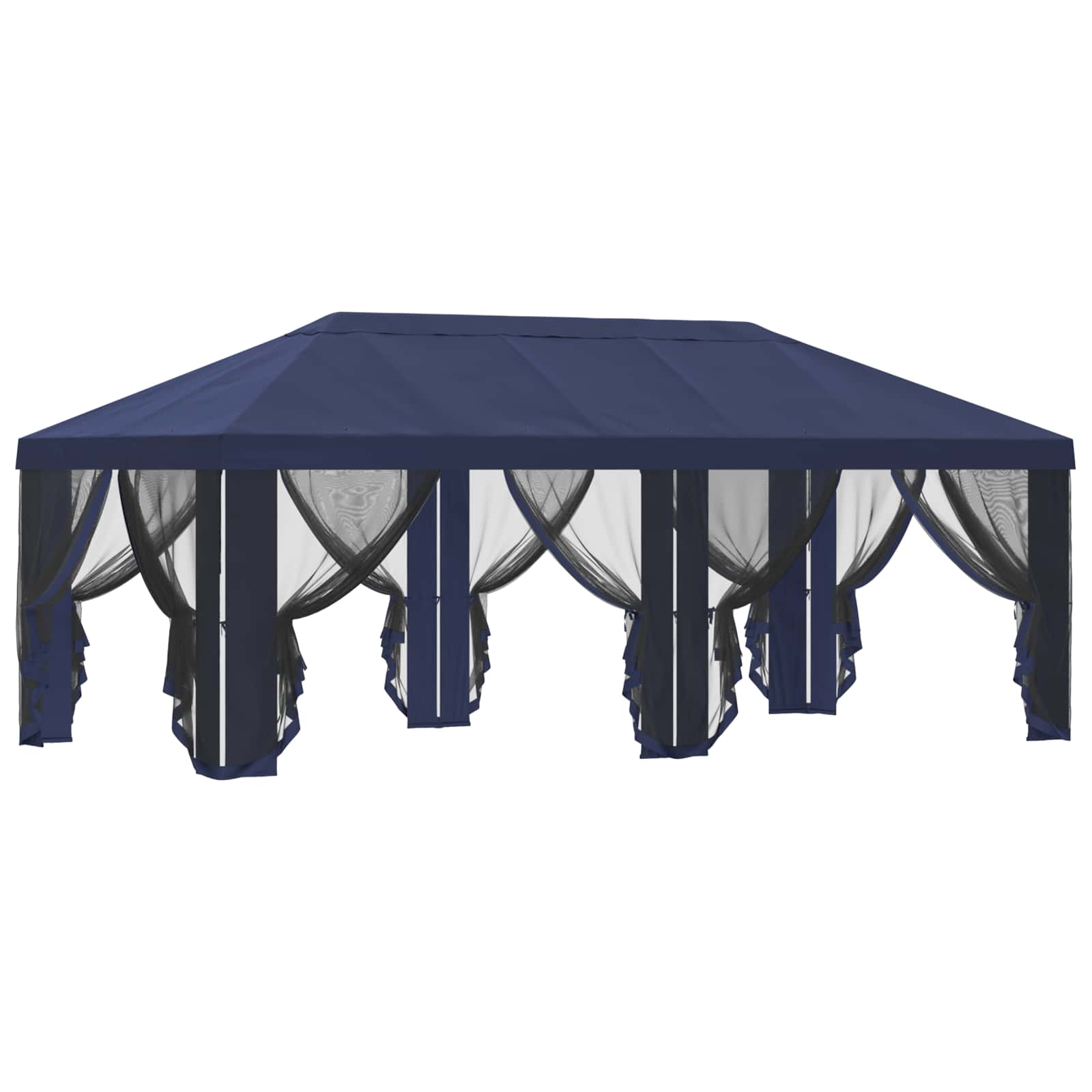 Pokrov za gazebo s bočnim zidovima Plava 600,5 x 300,5 cm