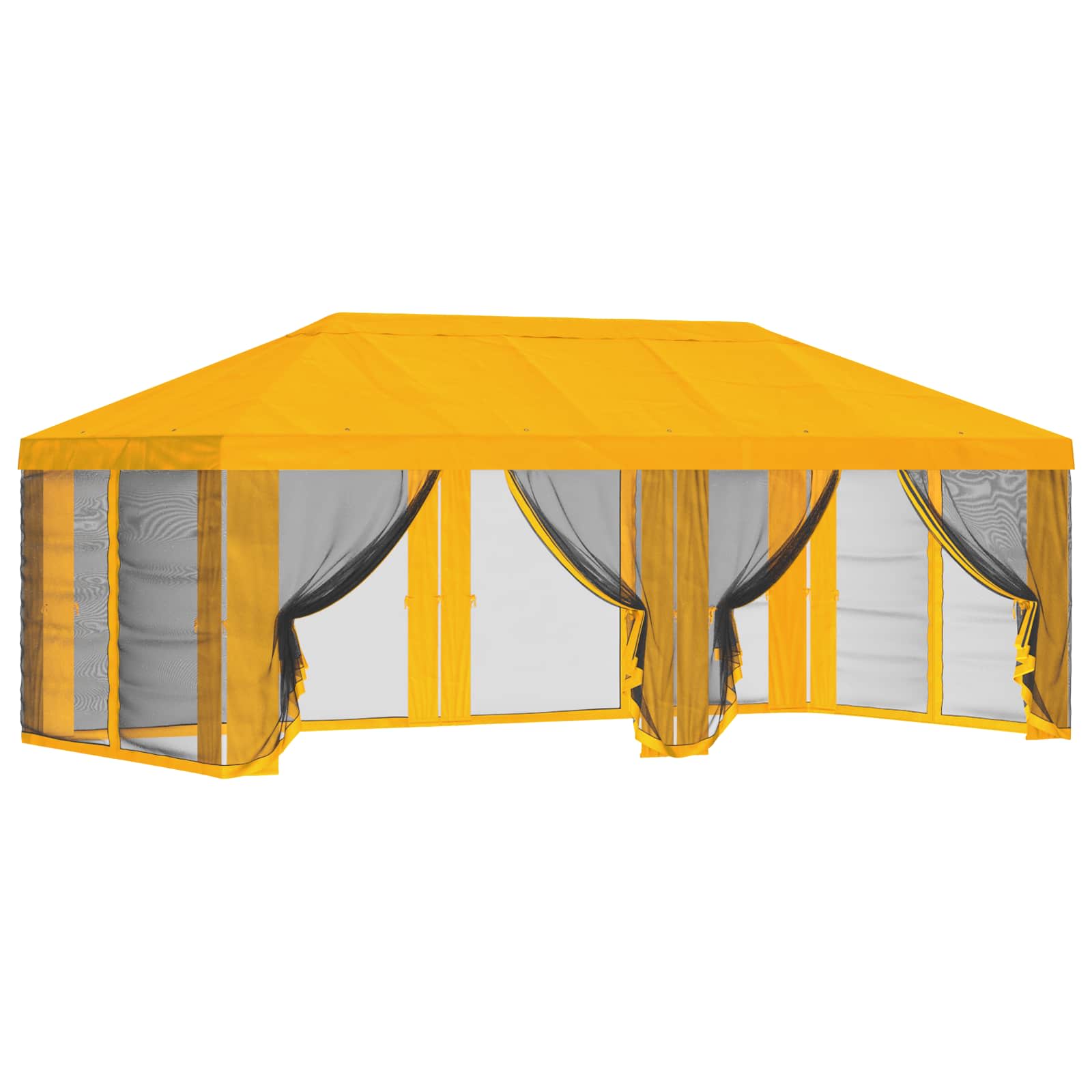 Pokrov za gazebo s bočnim zidovima Žuta 600,5 x 300,5 cm