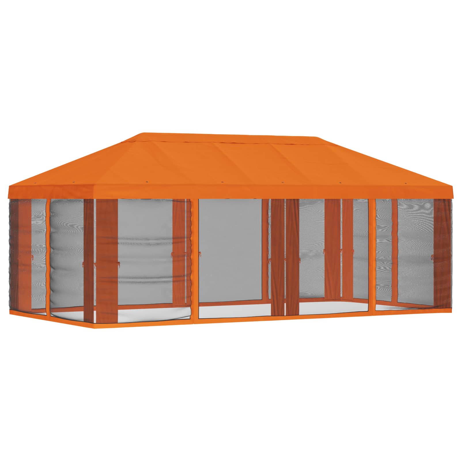 Pokrov za gazebo s bočnim zidovima Narančasta 600,5 x 300,5 cm