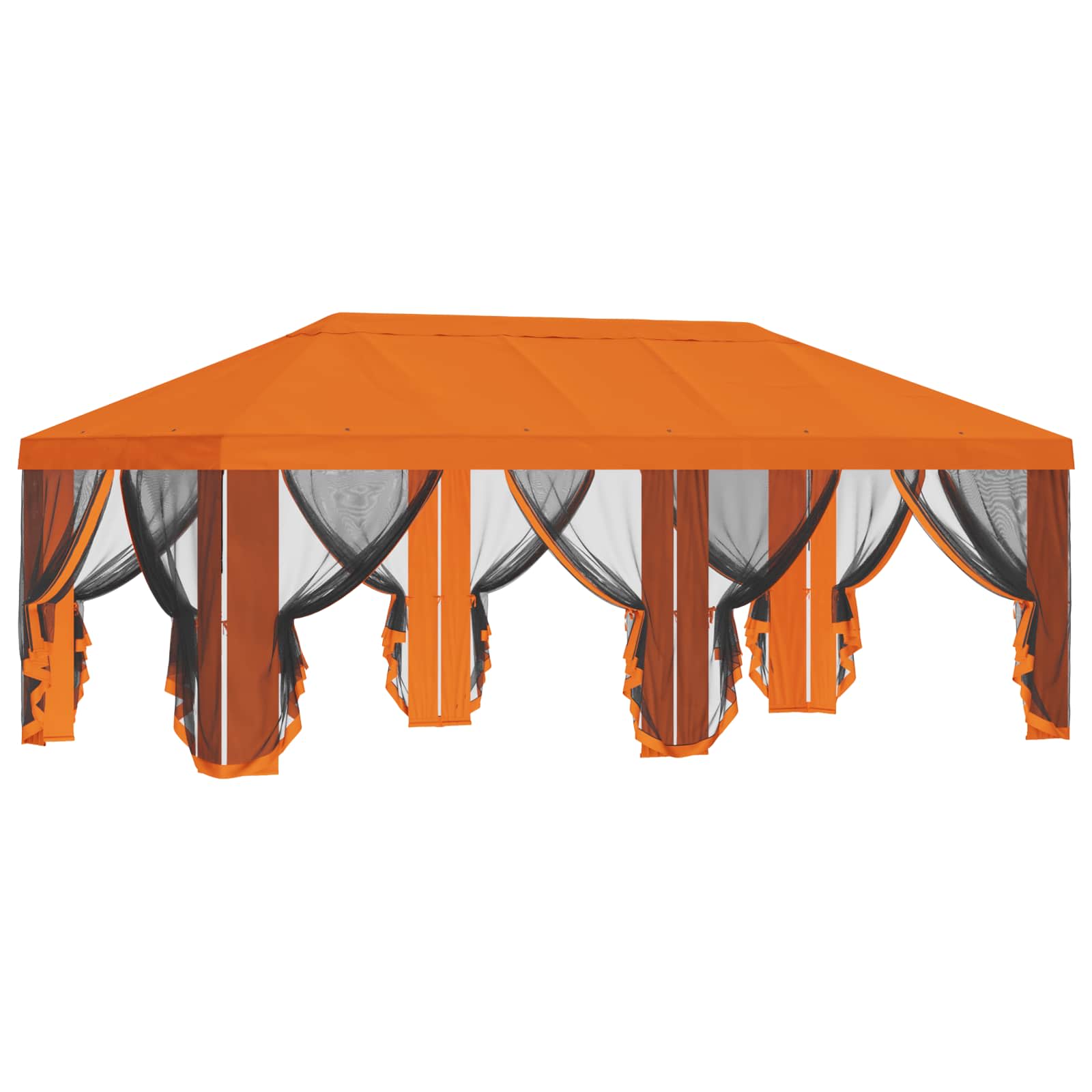 Pokrov za gazebo s bočnim zidovima Narančasta 600,5 x 300,5 cm
