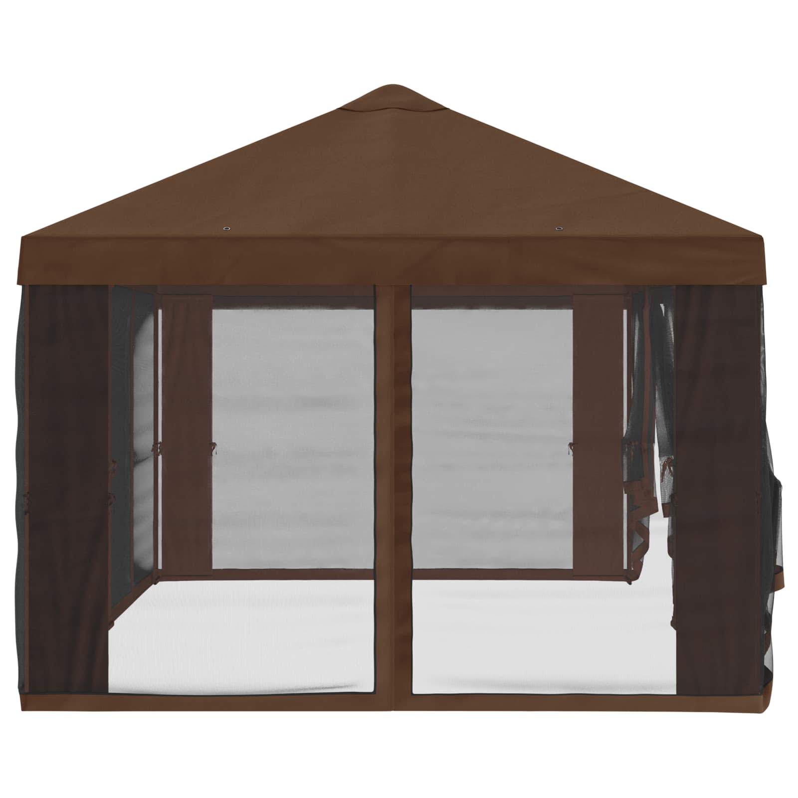 Pokrov za gazebo s bočnim zidovima Smeđa 600,5 x 300,5 cm
