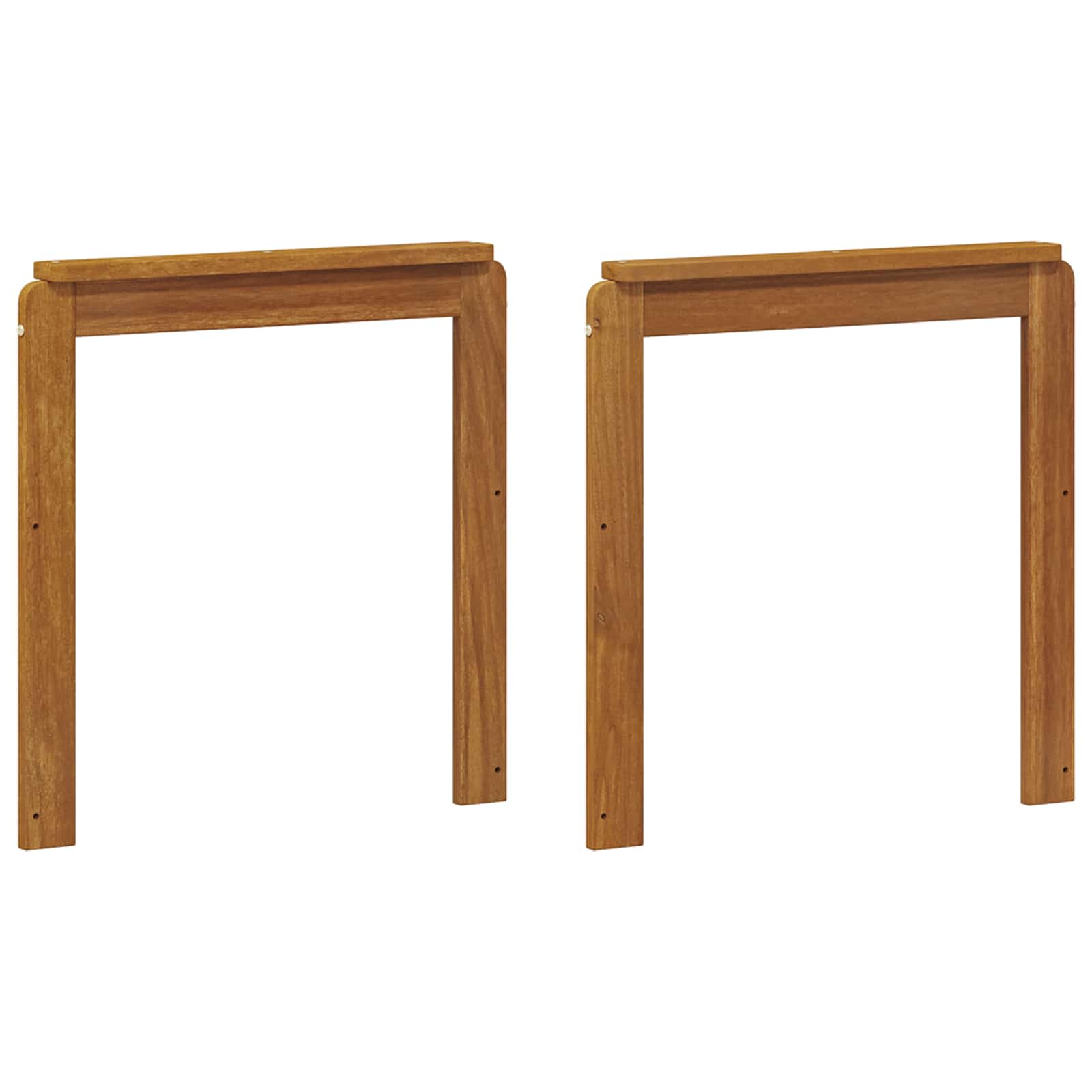 Naslonjači 2 pcs Smeđa 59 x 6 x 61 cm Konstruirano drvo