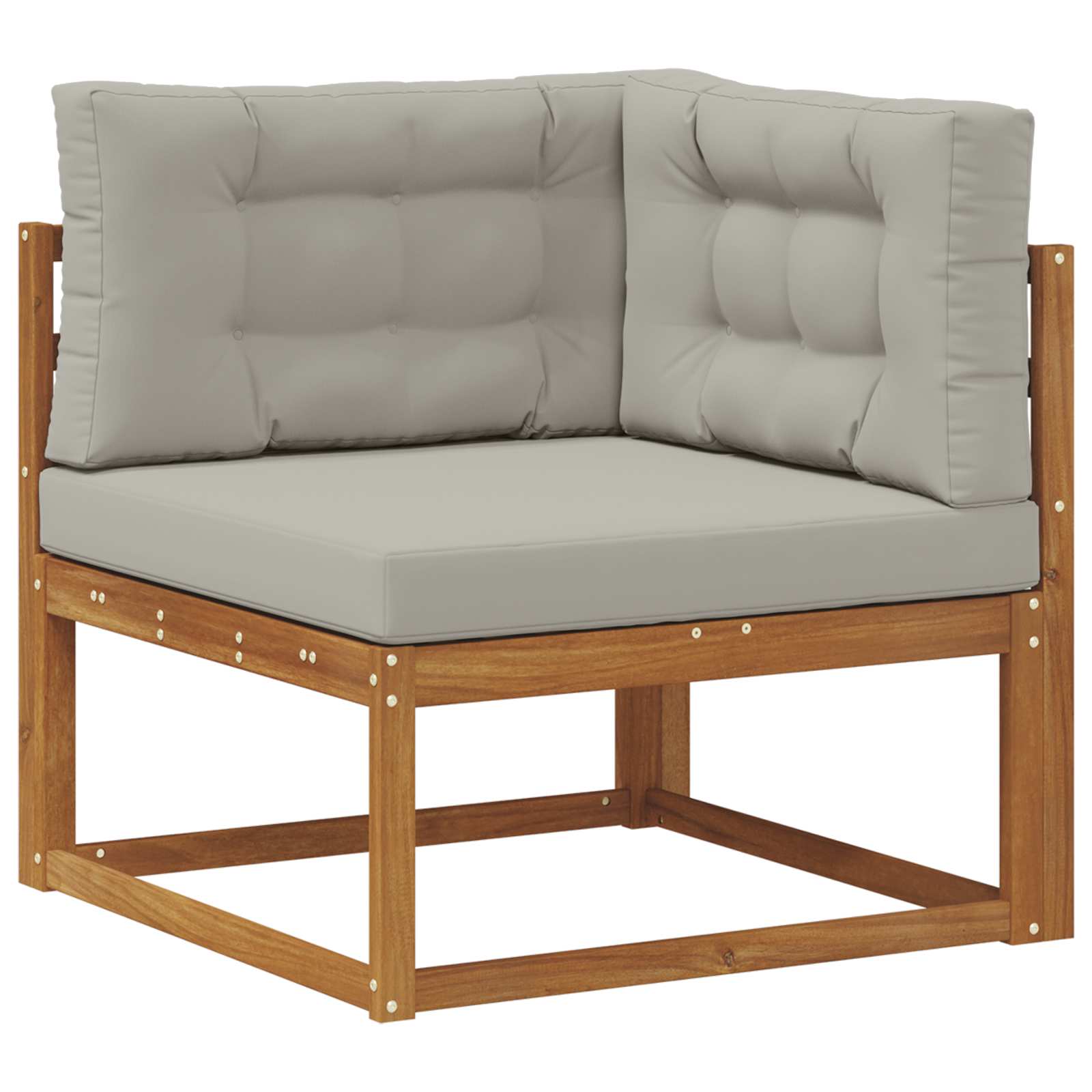 Vanjska kutna sofa Prirodna