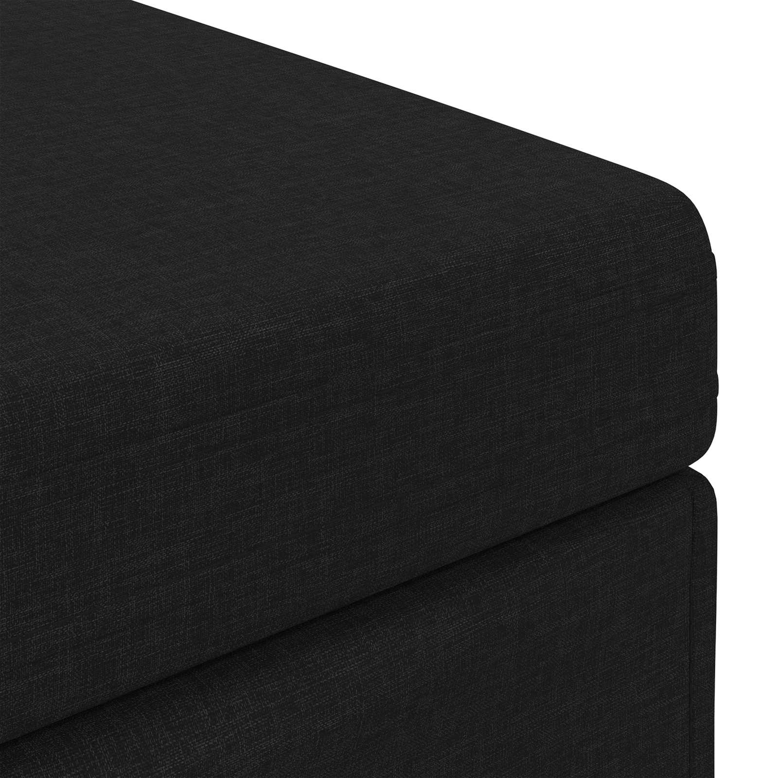 Stolica Crna 41 x 41 x 40 cm Tkanina i konstruirano drvo