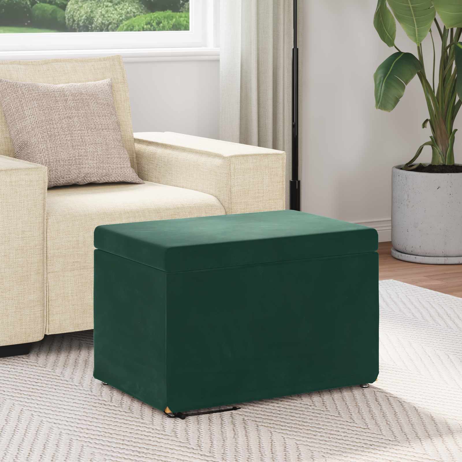 Stolica Tamnozelena 61 x 41 x 40 cm Svileni i Fino Radeći Drvo