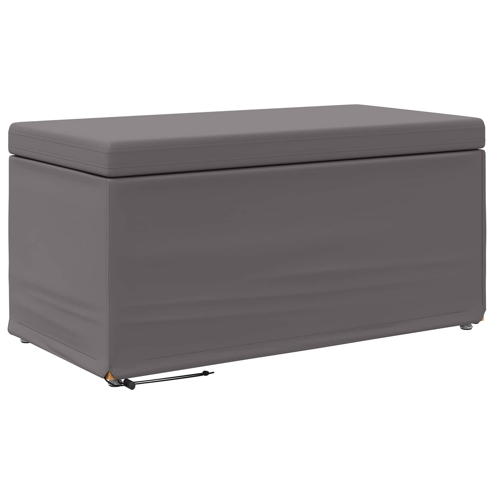 Stolica Siva 81 x 41 x 40 cm Umjetna Koža i Fino Radeći Drvo