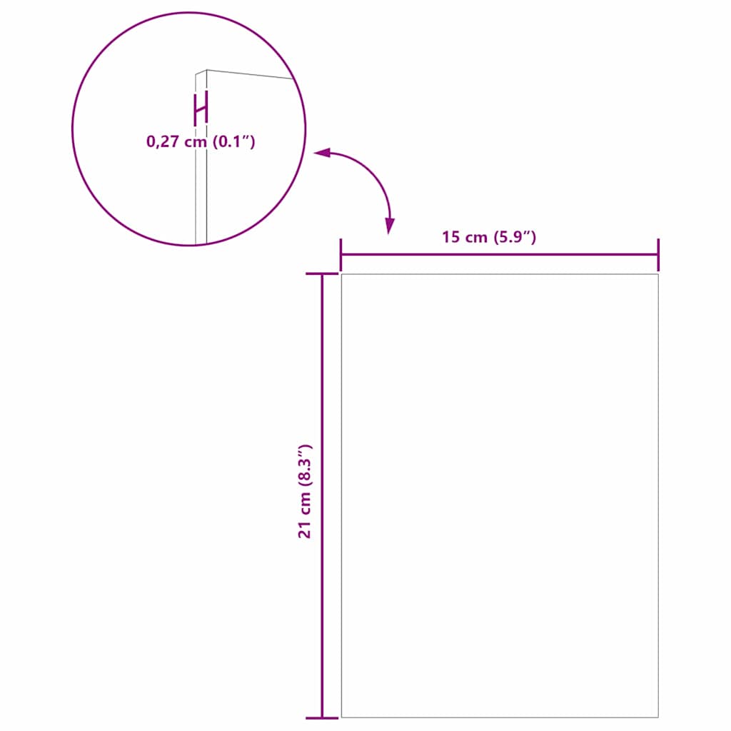 Dekor Paneli 12 pcs Betonski sivi 15 x 21 x 0.27 cm