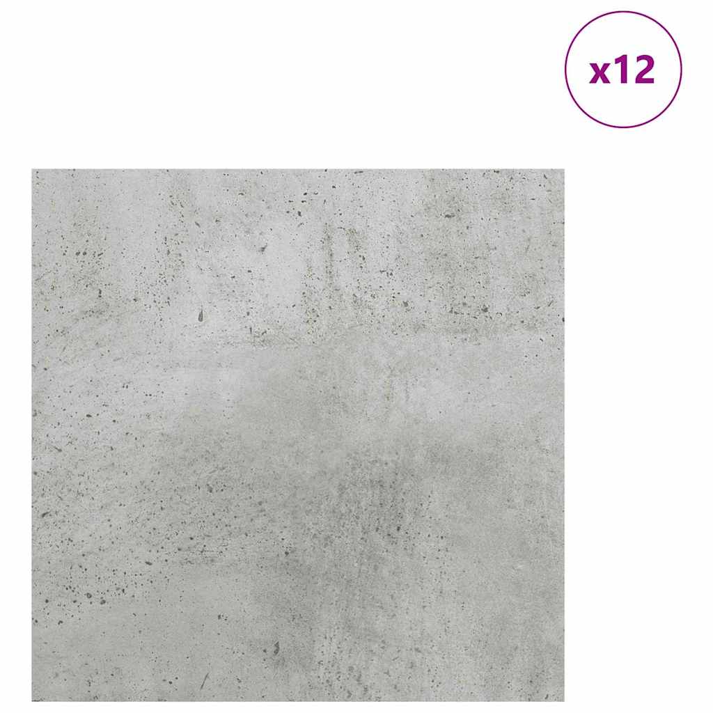 Dekor Paneli 12 pcs Betonski sivi 30 x 30 x 0.27 cm