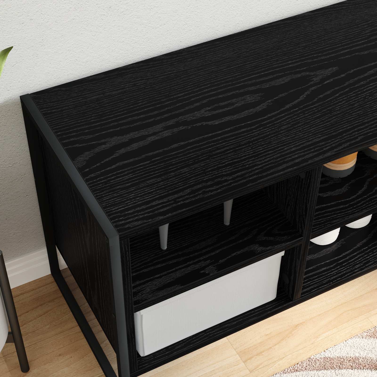 Ormar za cipele Crni hrast 60 x 35 x 44 cm Konstruirano drvo