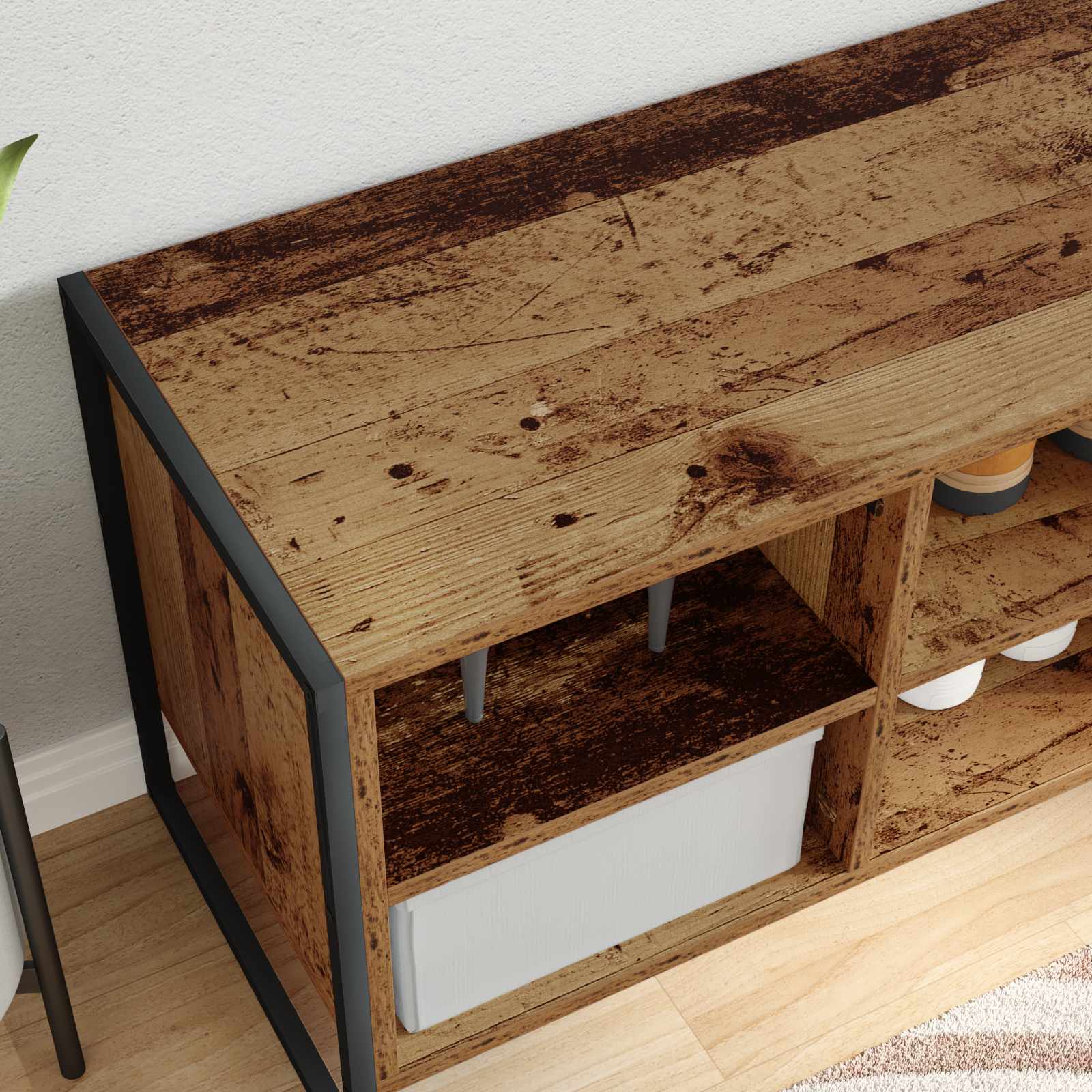 Ormar za cipele Staro drvo 60 x 35 x 44 cm Konstruirano drvo