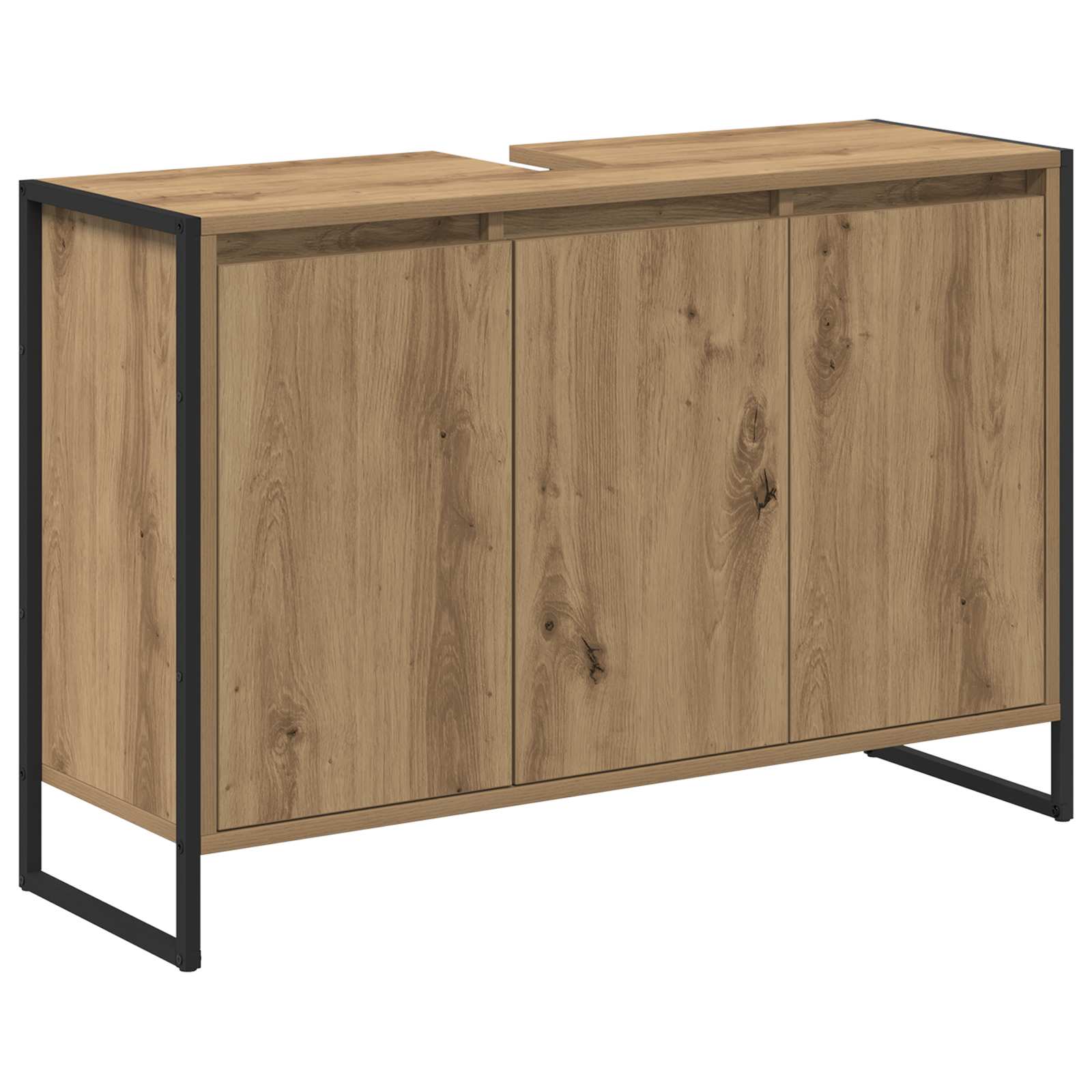 Kupaonski ormar s vratima Umjetnička hrastovina 90 x 30 x 60 cm