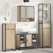 Kupaonski ormar Sonoma 40 x 30 x 180 cm Konstruirano drvo