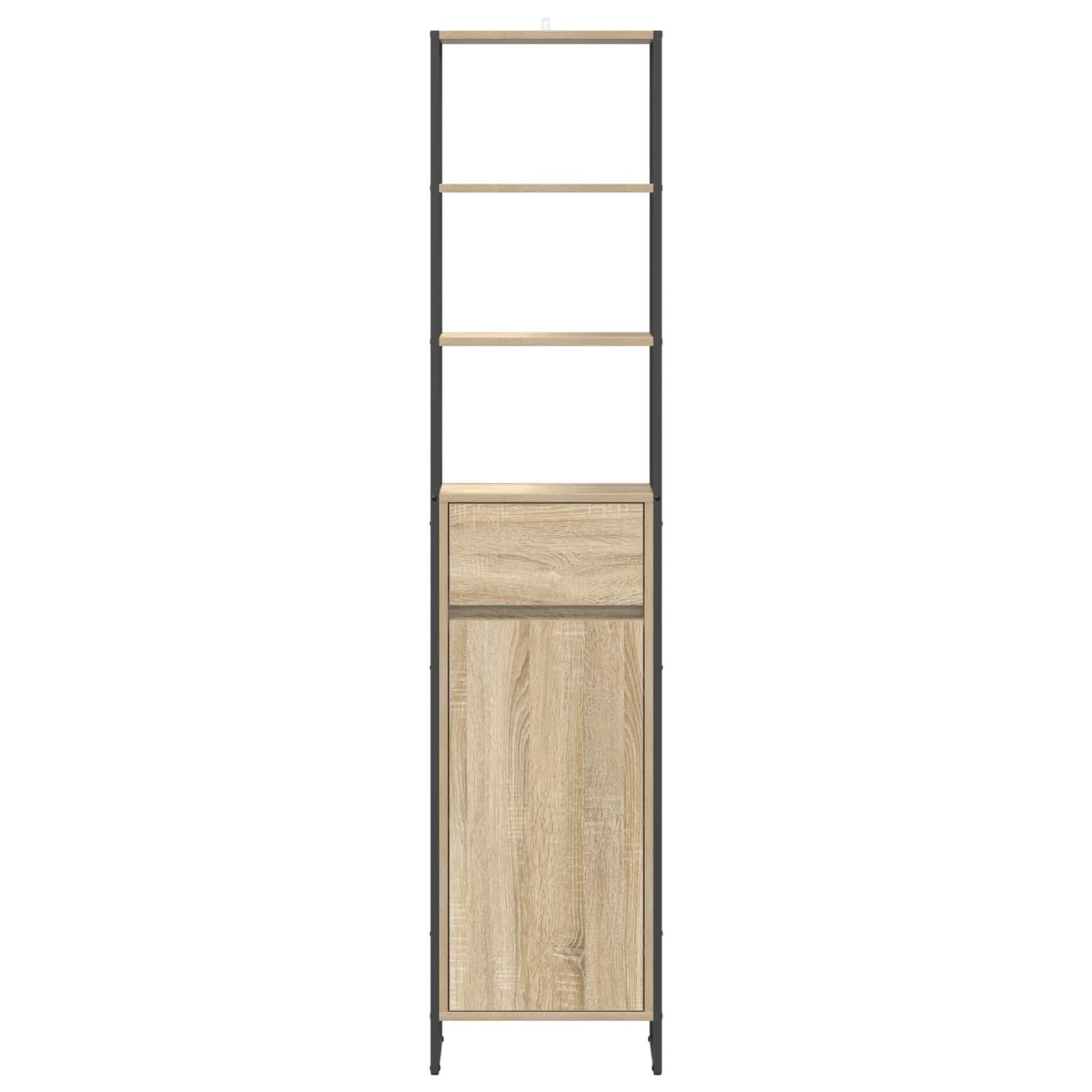 Kupaonski ormar Sonoma 40 x 30 x 180 cm Konstruirano drvo