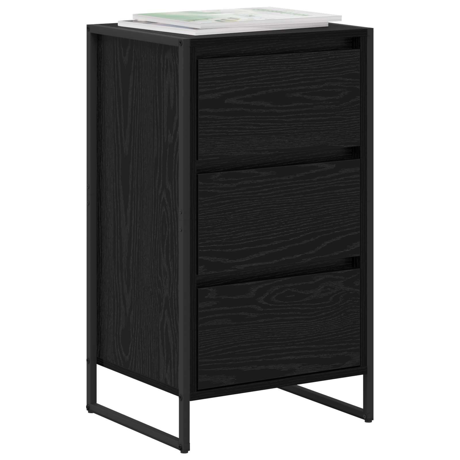 Kreveta Crni hrast 42 x 36 x 75.5 cm Konstruirano drvo