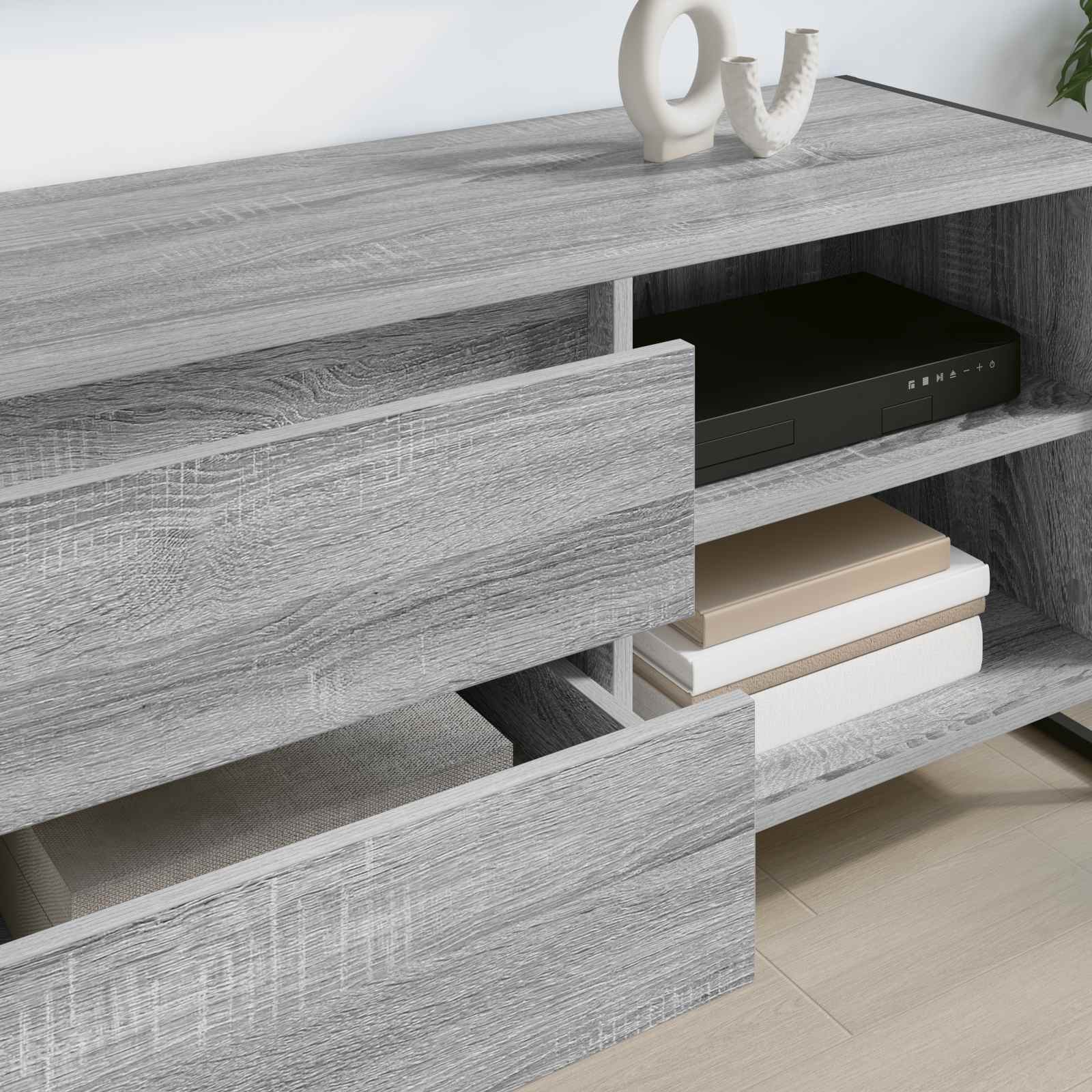 TV ormar Siva Sonoma 100 x 36 x 49,5 cm Konstruirano drvo