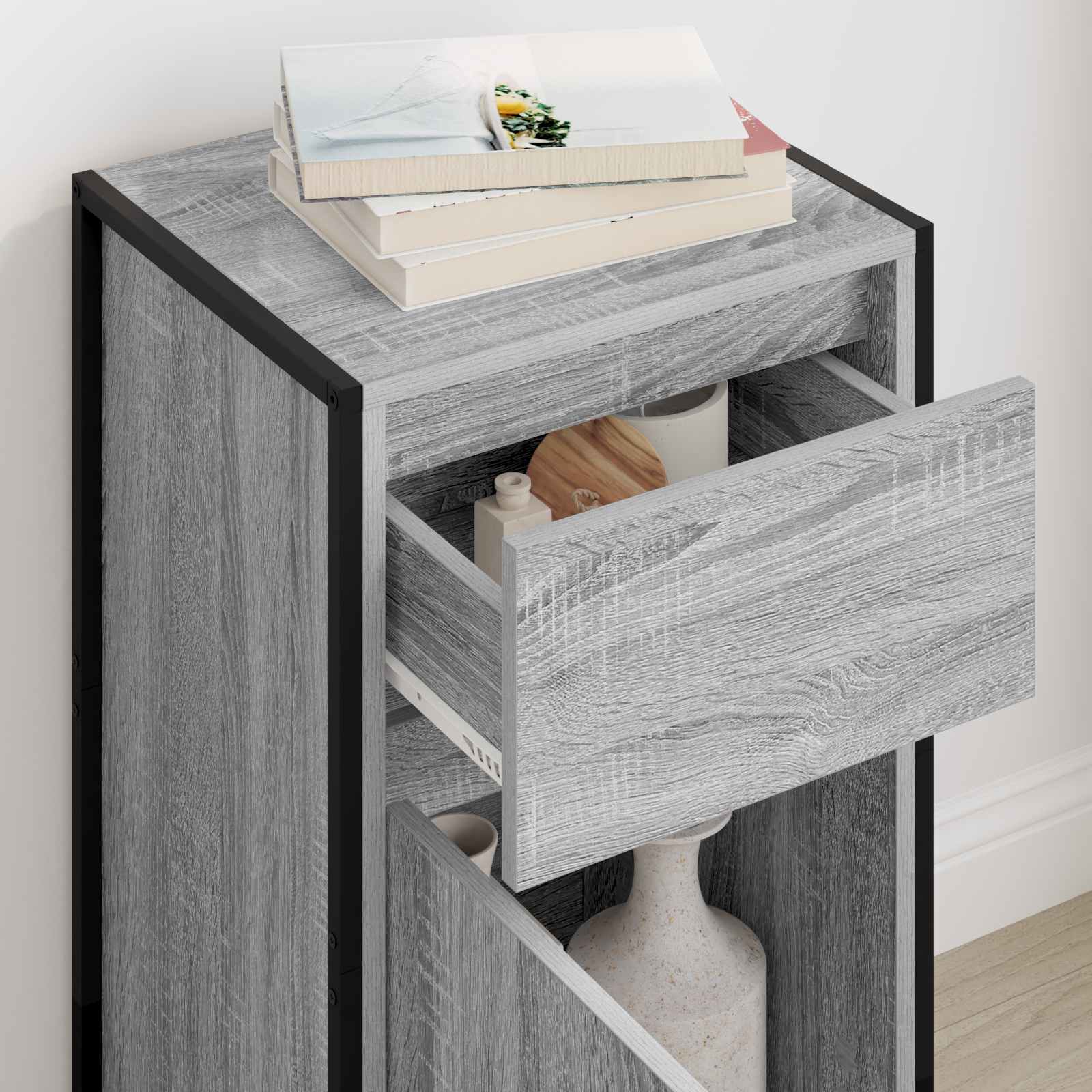 Kreveta Siva Sonoma 43 x 36 x 75,5 cm Konstruirano drvo