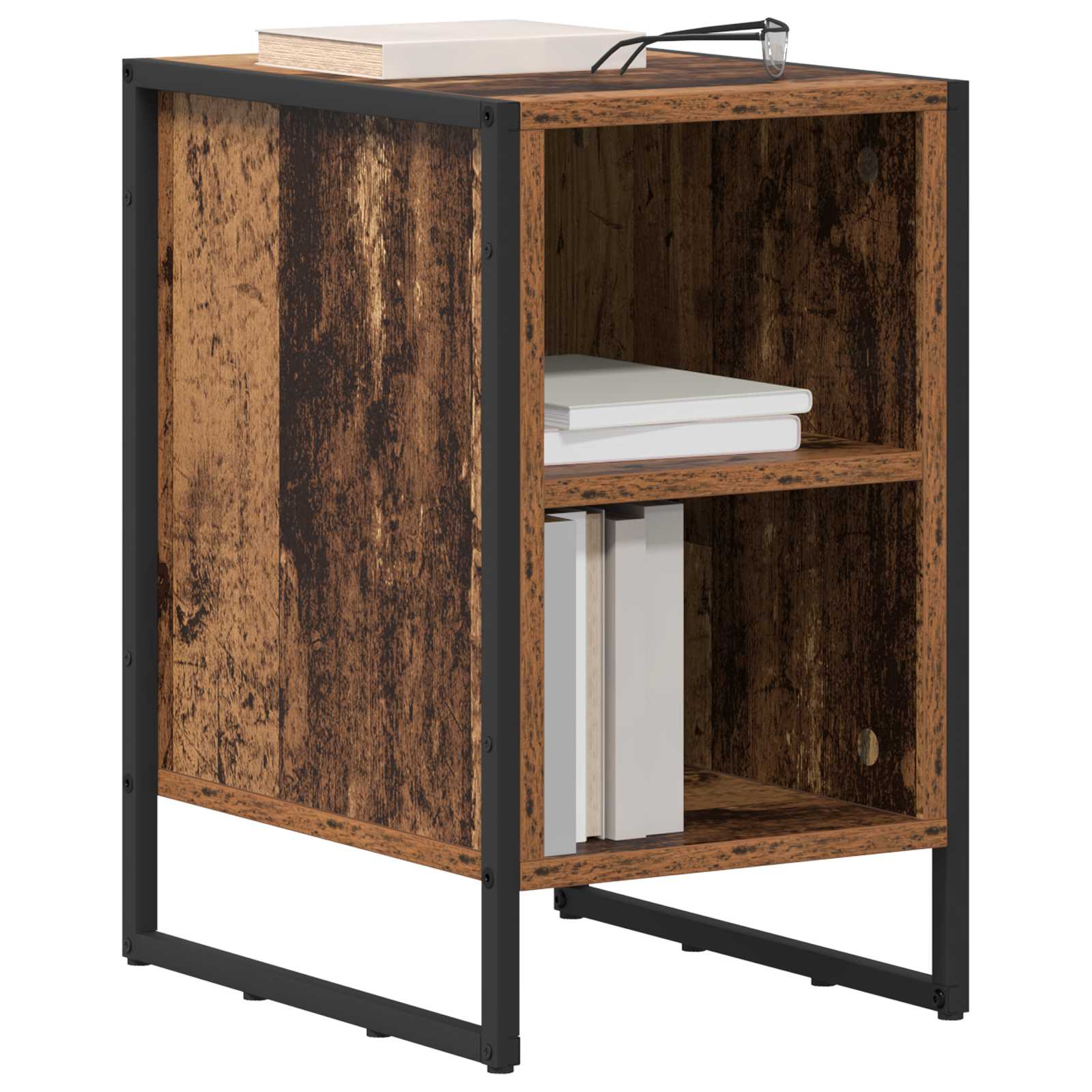 Noćni ormarić 2 pcs Staro drvo 39.5 x 30 x 50 cm